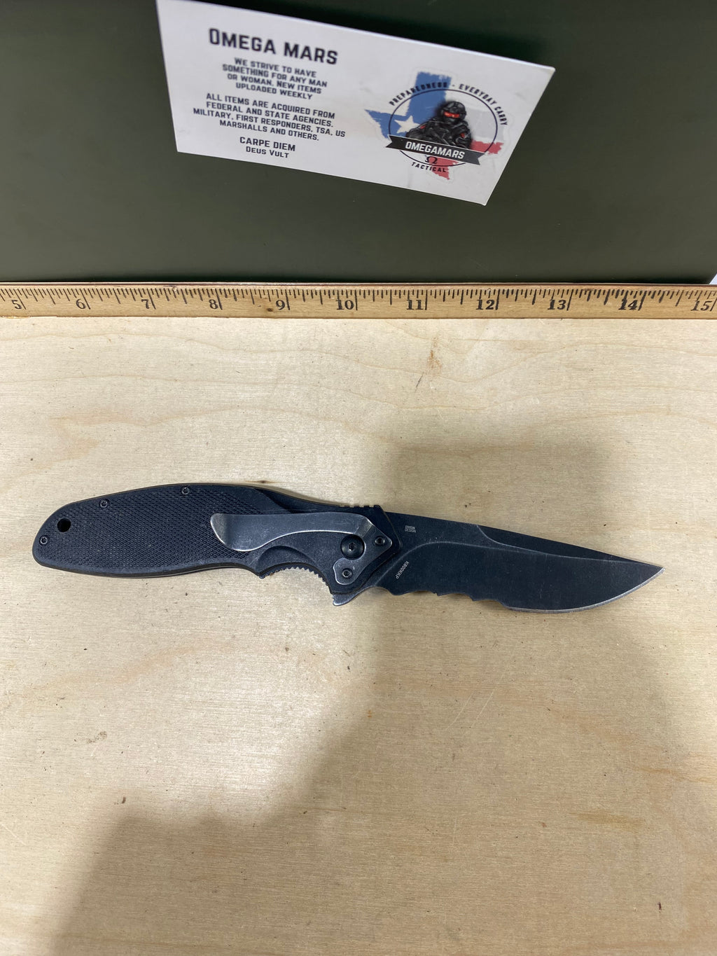 CRKT K800KKP Shenanigan Assisted #137. Light usage. Chip on blade
