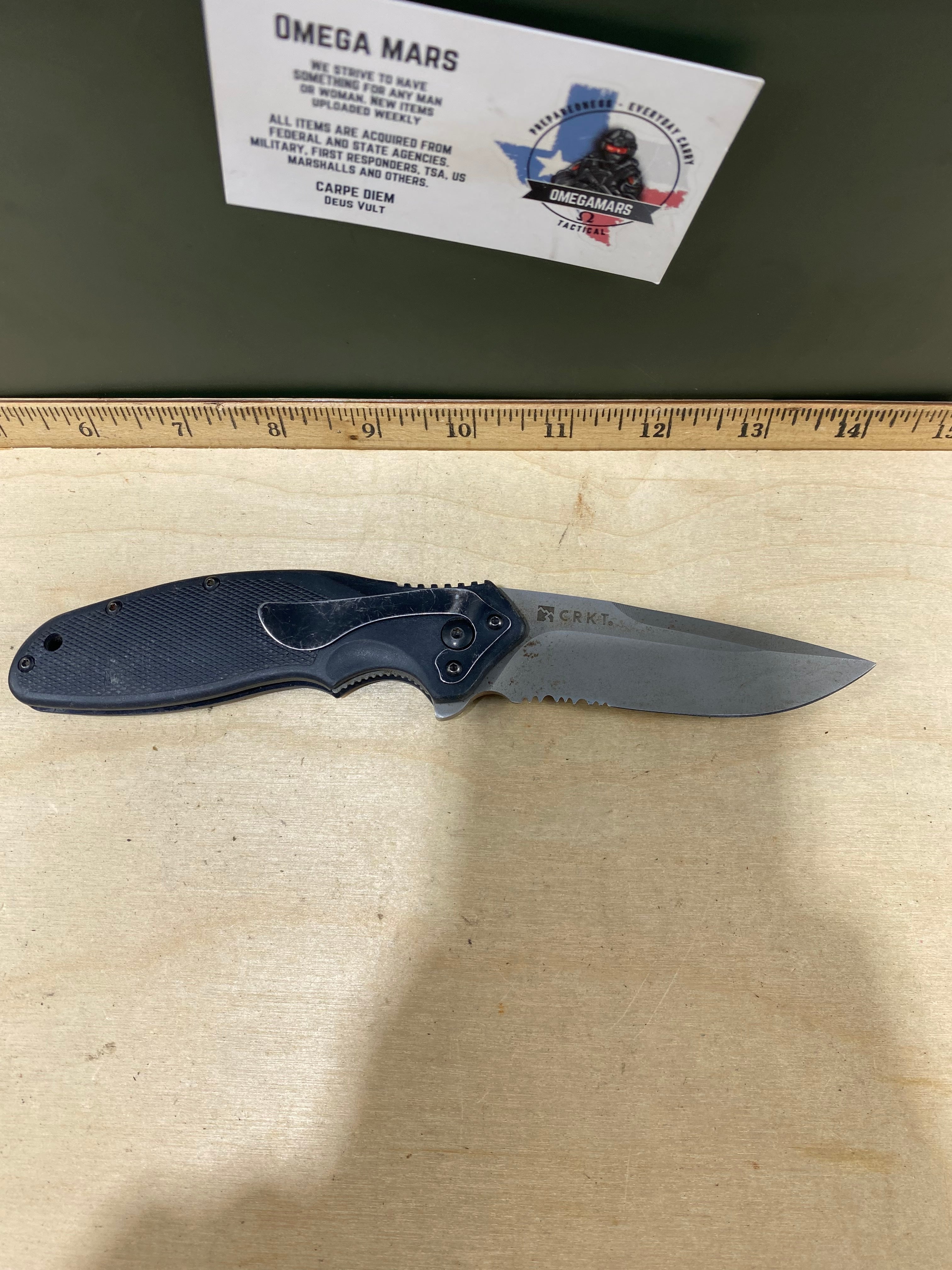 CRKT K480KKS #139. Light usage. Dirty.