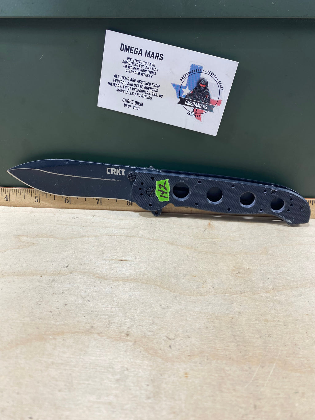 CRKT M21-04G Spear Point #142. Light usage