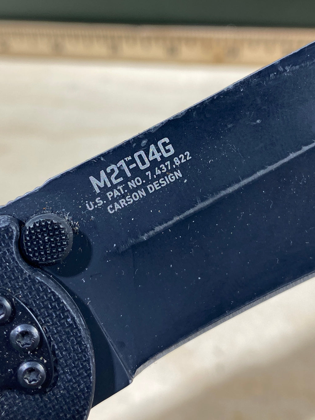 CRKT M21-04G Spear Point #142. Light usage