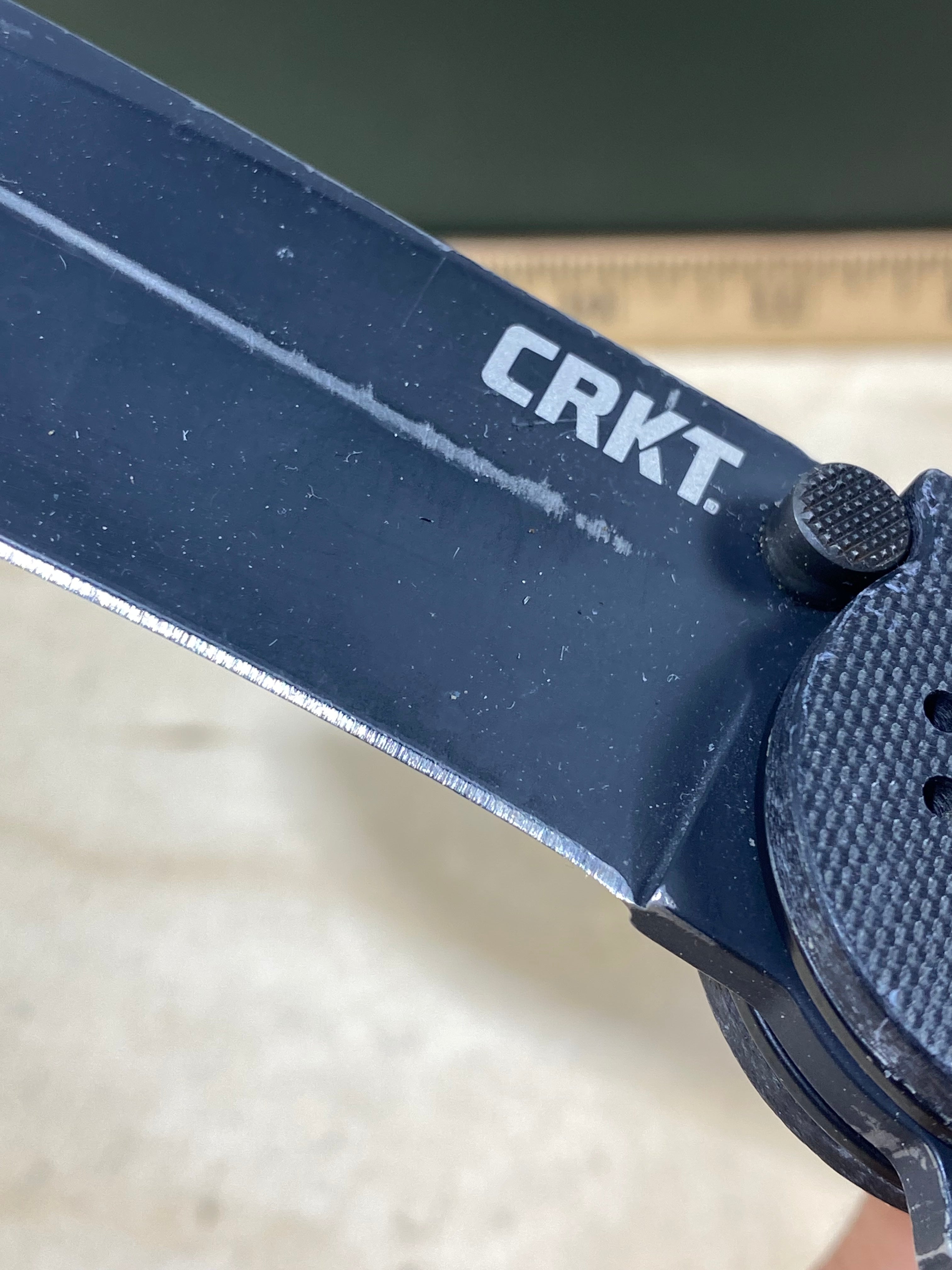 CRKT M21-04G Spear Point #142. Light usage