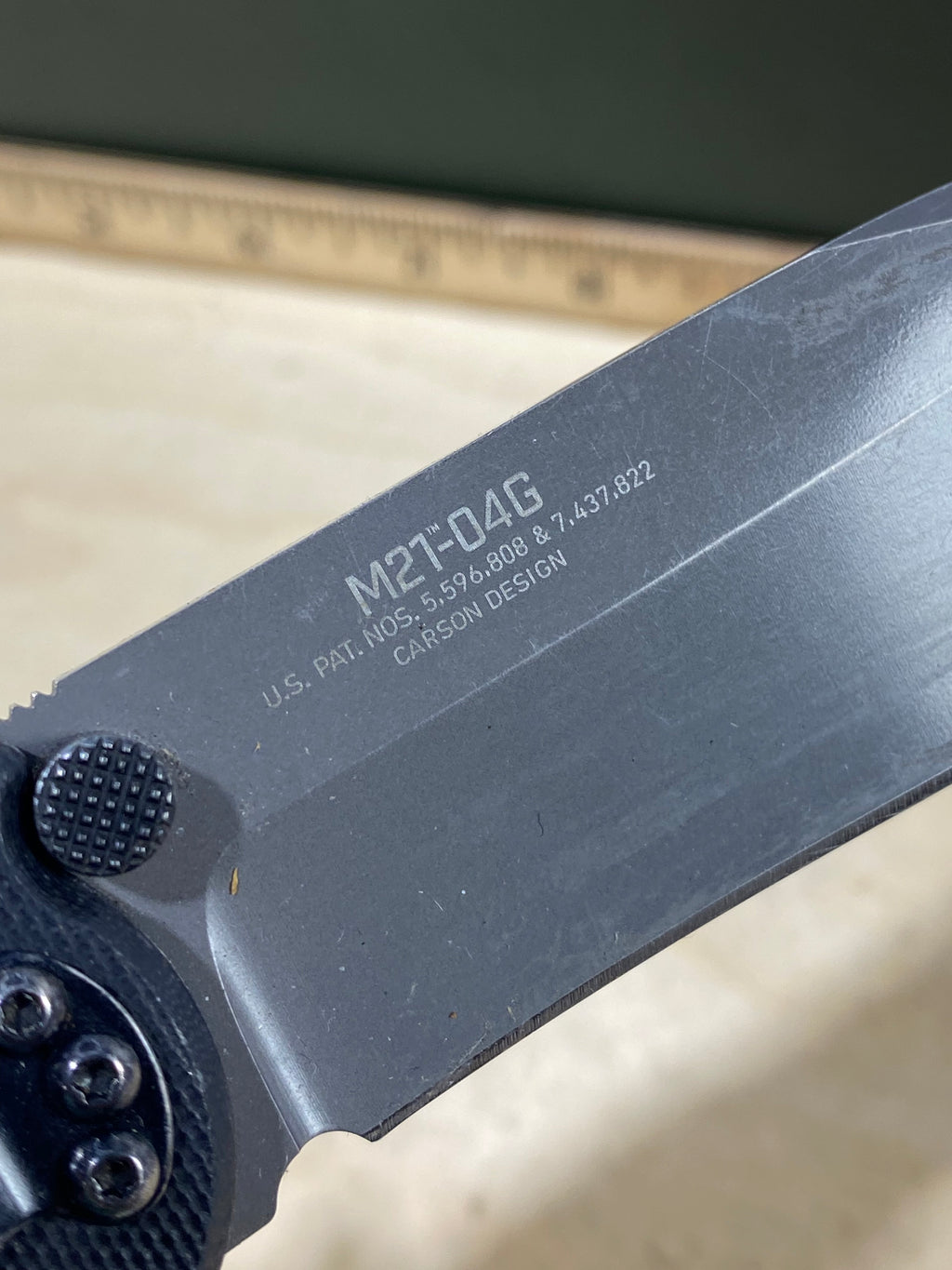 CRKT M21-04G Spear Point #143. Light usage. Dirty.
