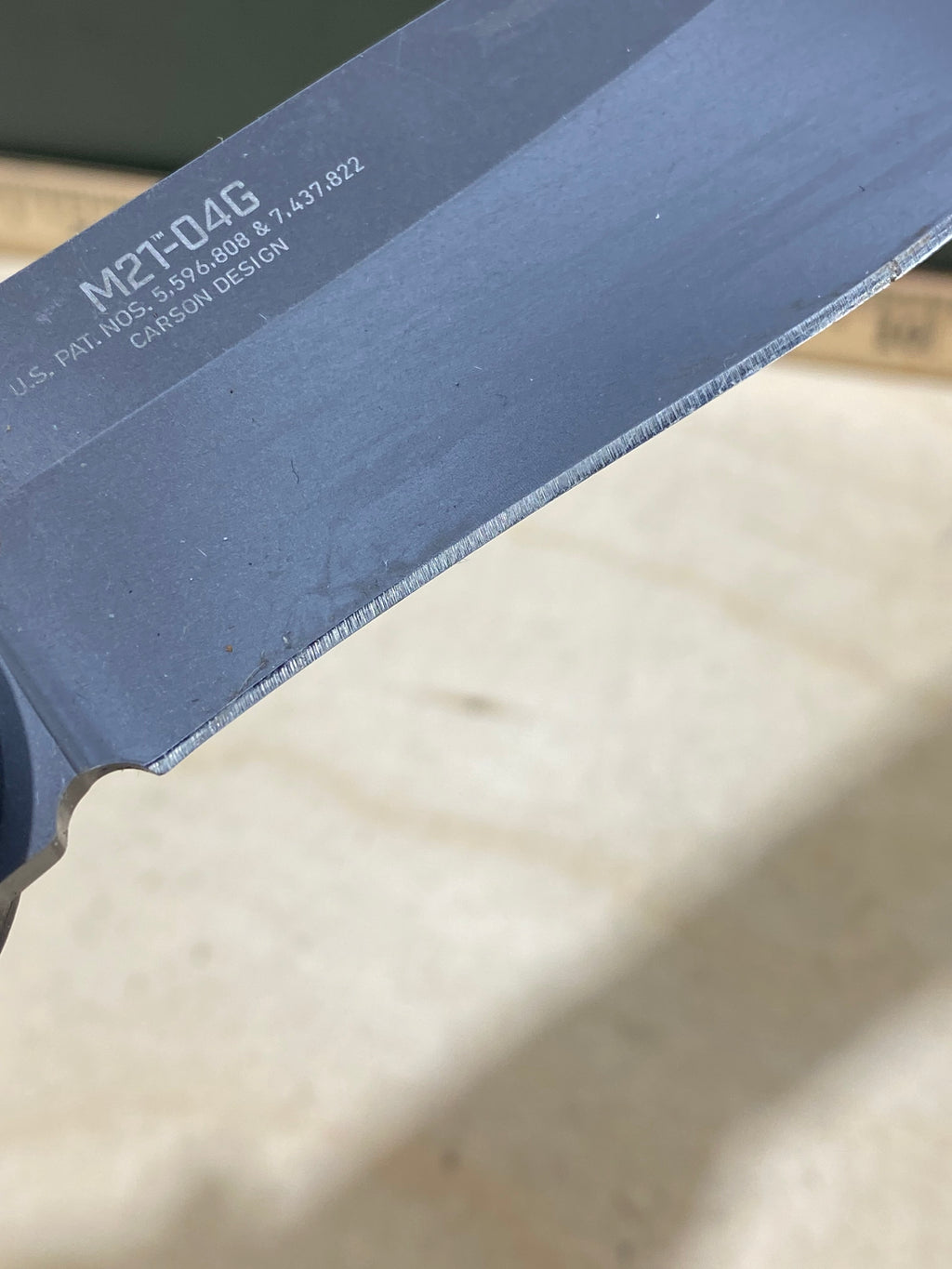 CRKT M21-04G Spear Point #143. Light usage. Dirty.