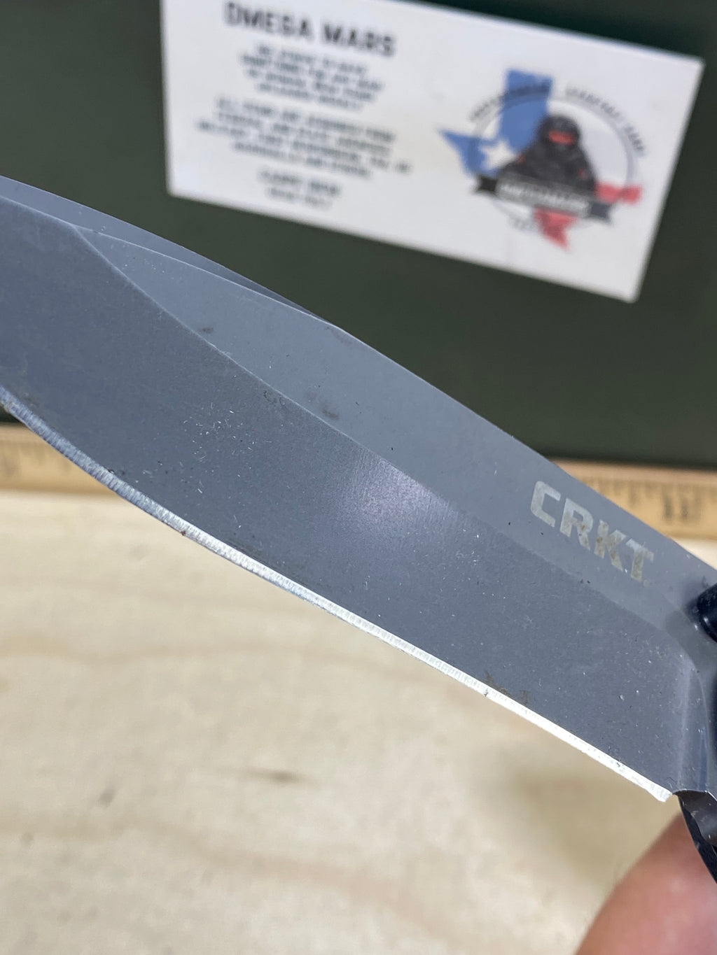 CRKT M21-04G Spear Point #143. Light usage. Dirty.