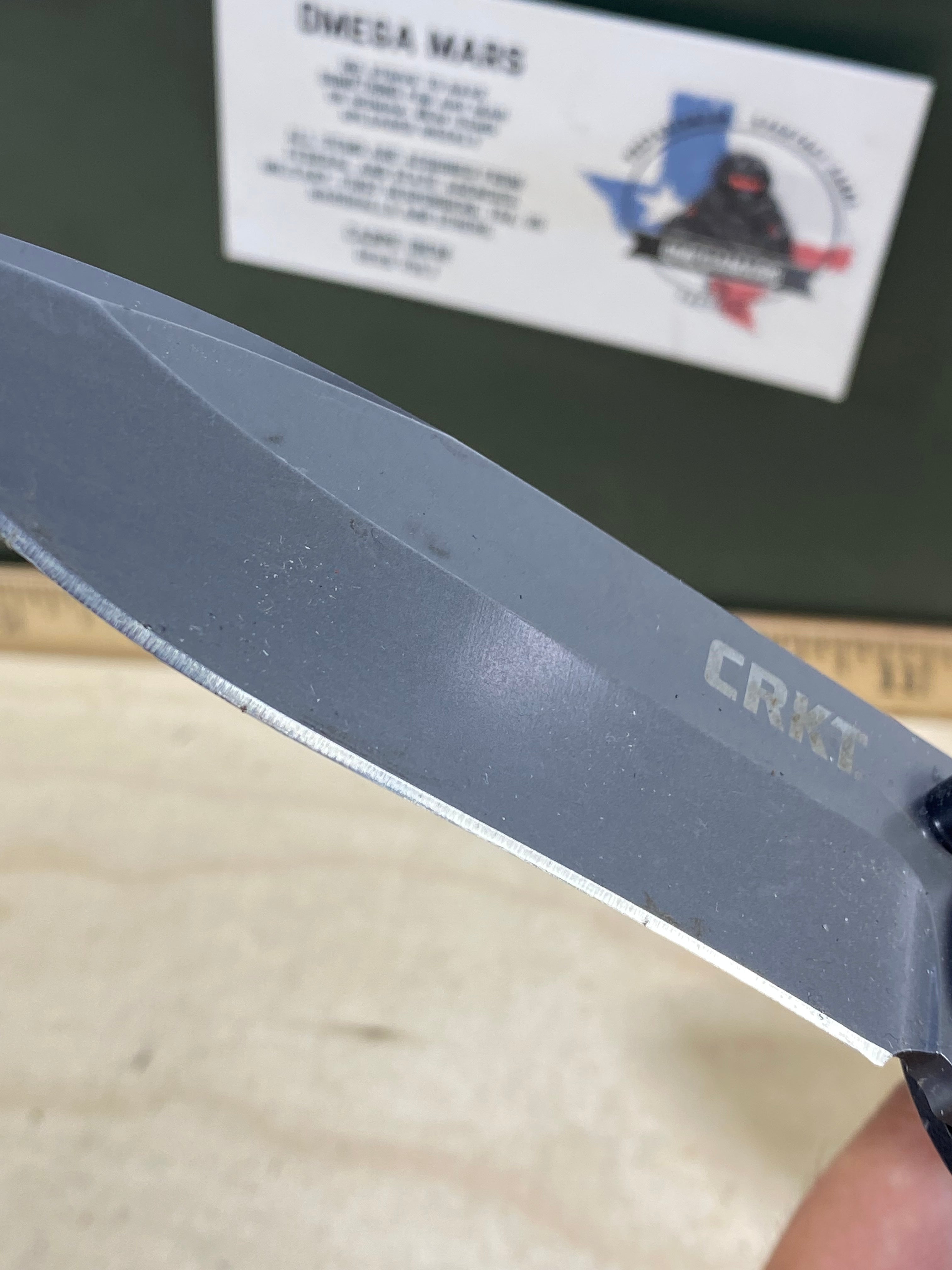CRKT M21-04G Spear Point #143. Light usage. Dirty.