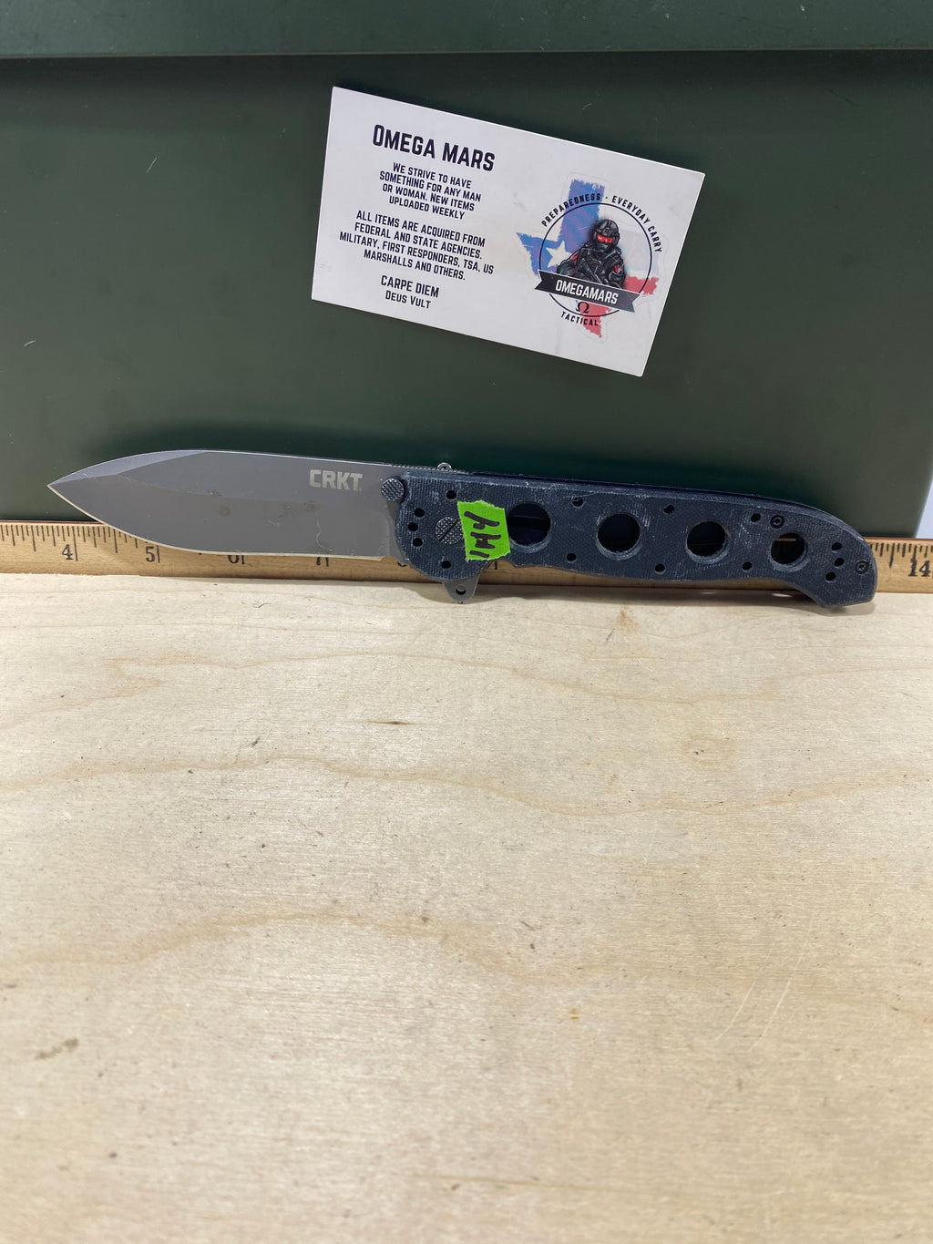 CRKT M21-04G Spear Point #144. Light usage.