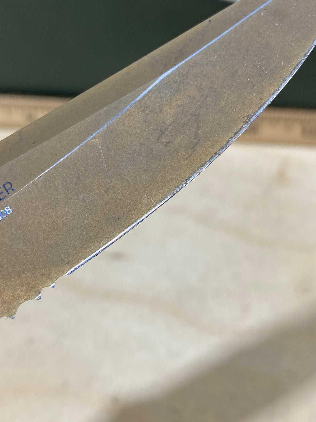 CRKT 7914D Hammond Desert Cruiser #148. Light usage. Resharpened. Dirty. Discontinued