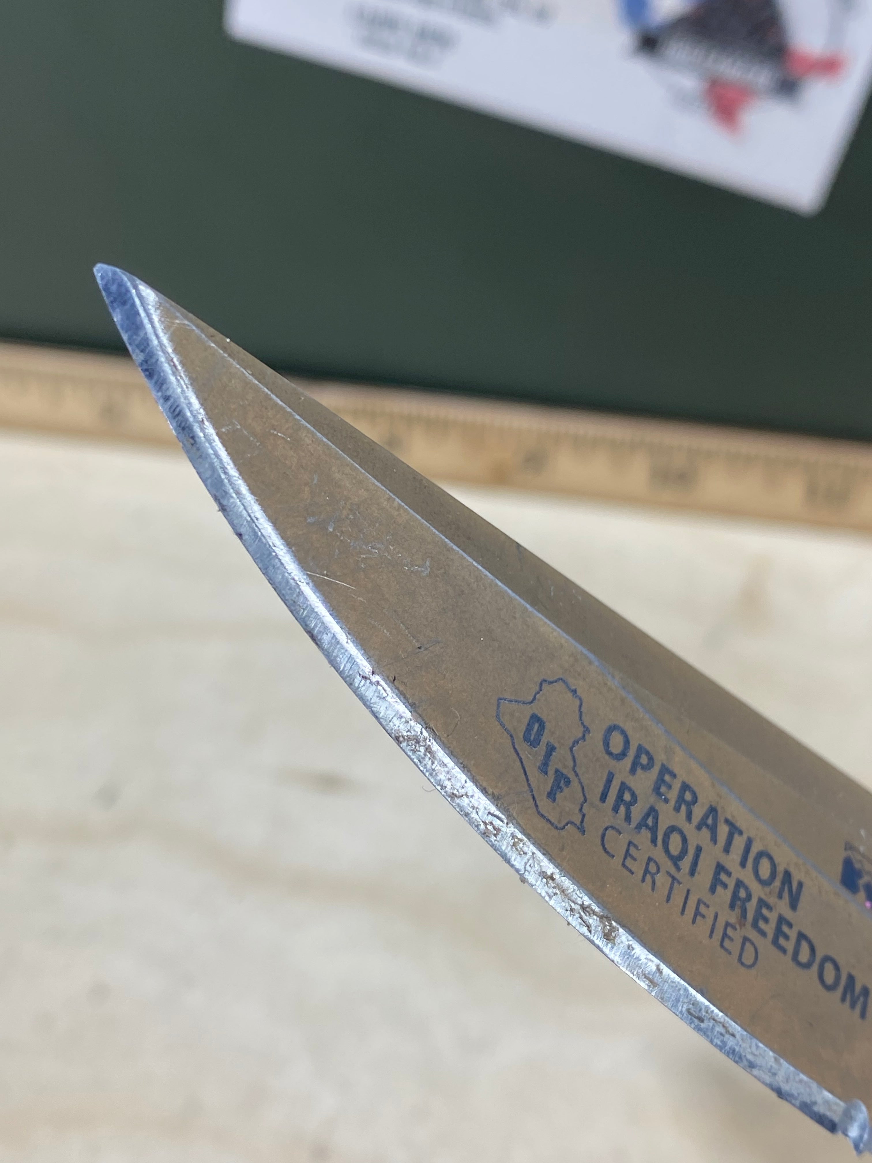 CRKT 7914D Hammond Desert Cruiser #148. Light usage. Resharpened. Dirty. Discontinued