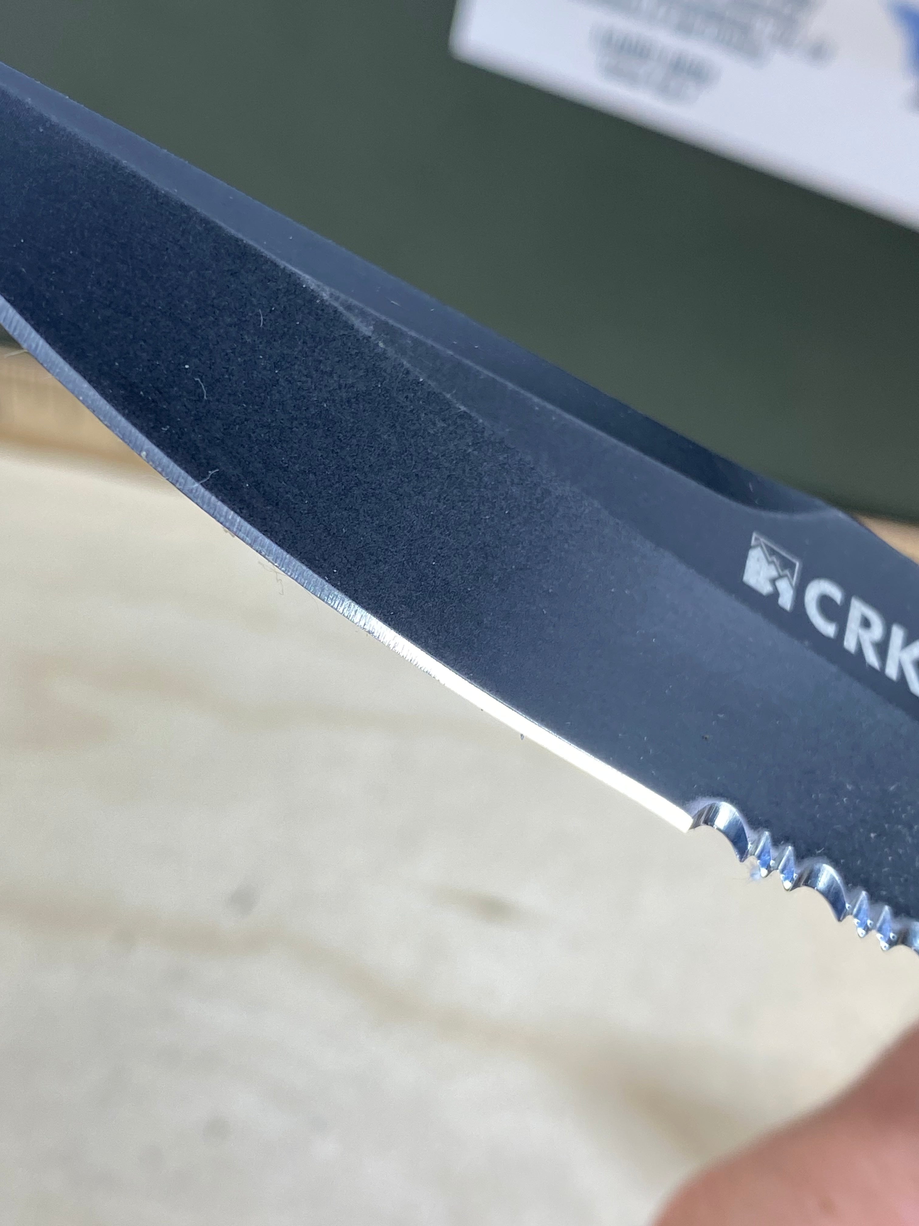 CRKT 7914DB Hammond Cruiser #149. Light usage. Tip chipped. Discontinued