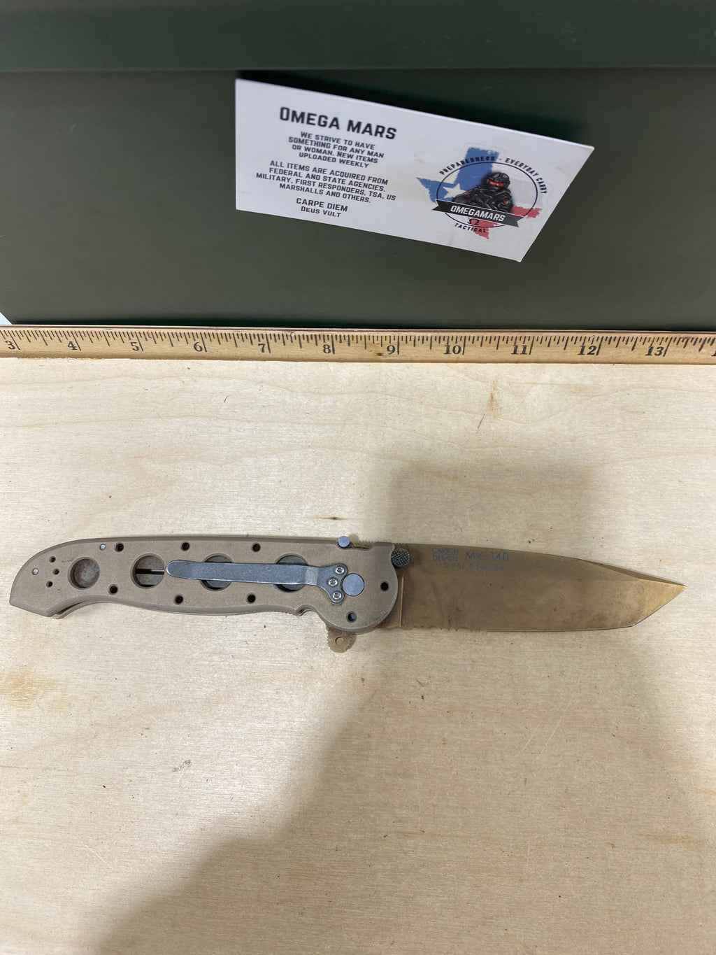 CRKT M16-14D #151. Light usage. Dirty