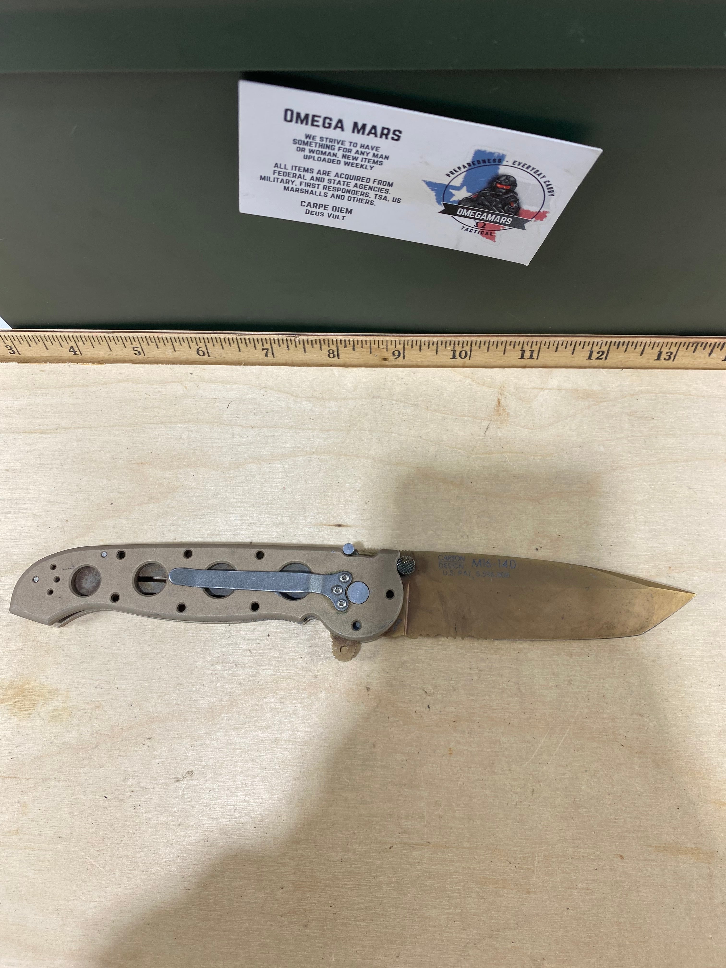 CRKT M16-14D #151. Light usage. Dirty