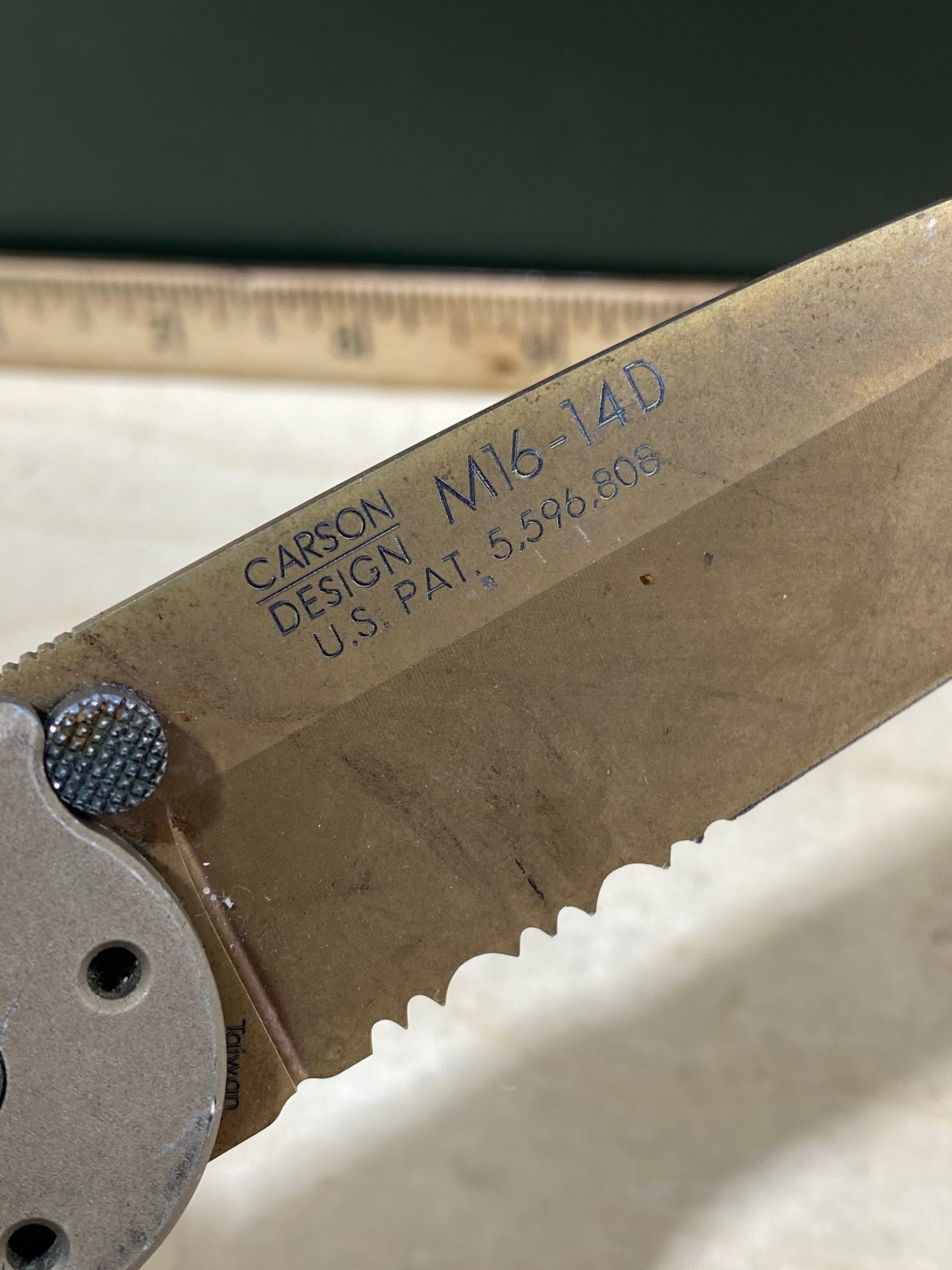 CRKT M16-14D #151. Light usage. Dirty