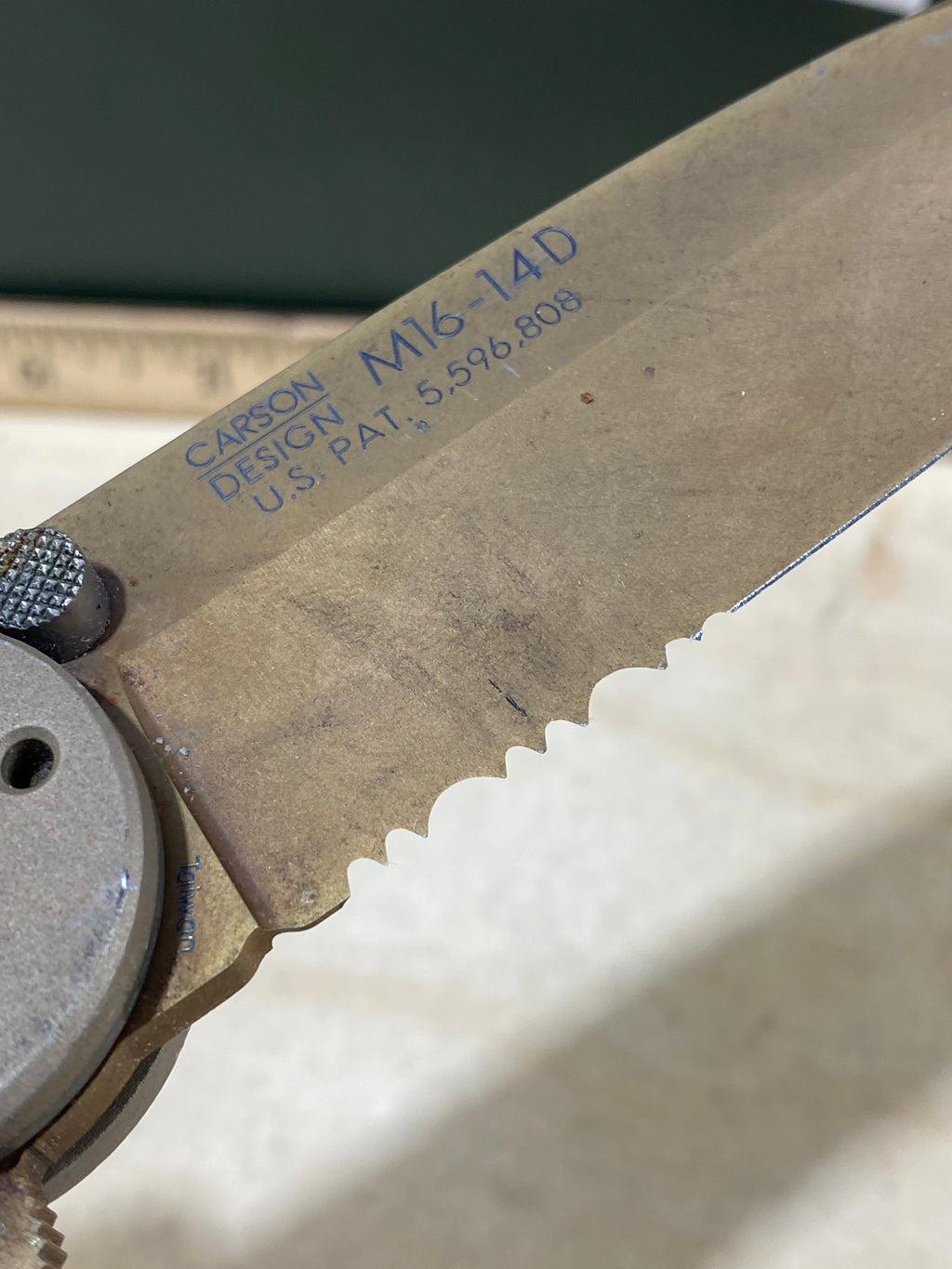 CRKT M16-14D #151. Light usage. Dirty