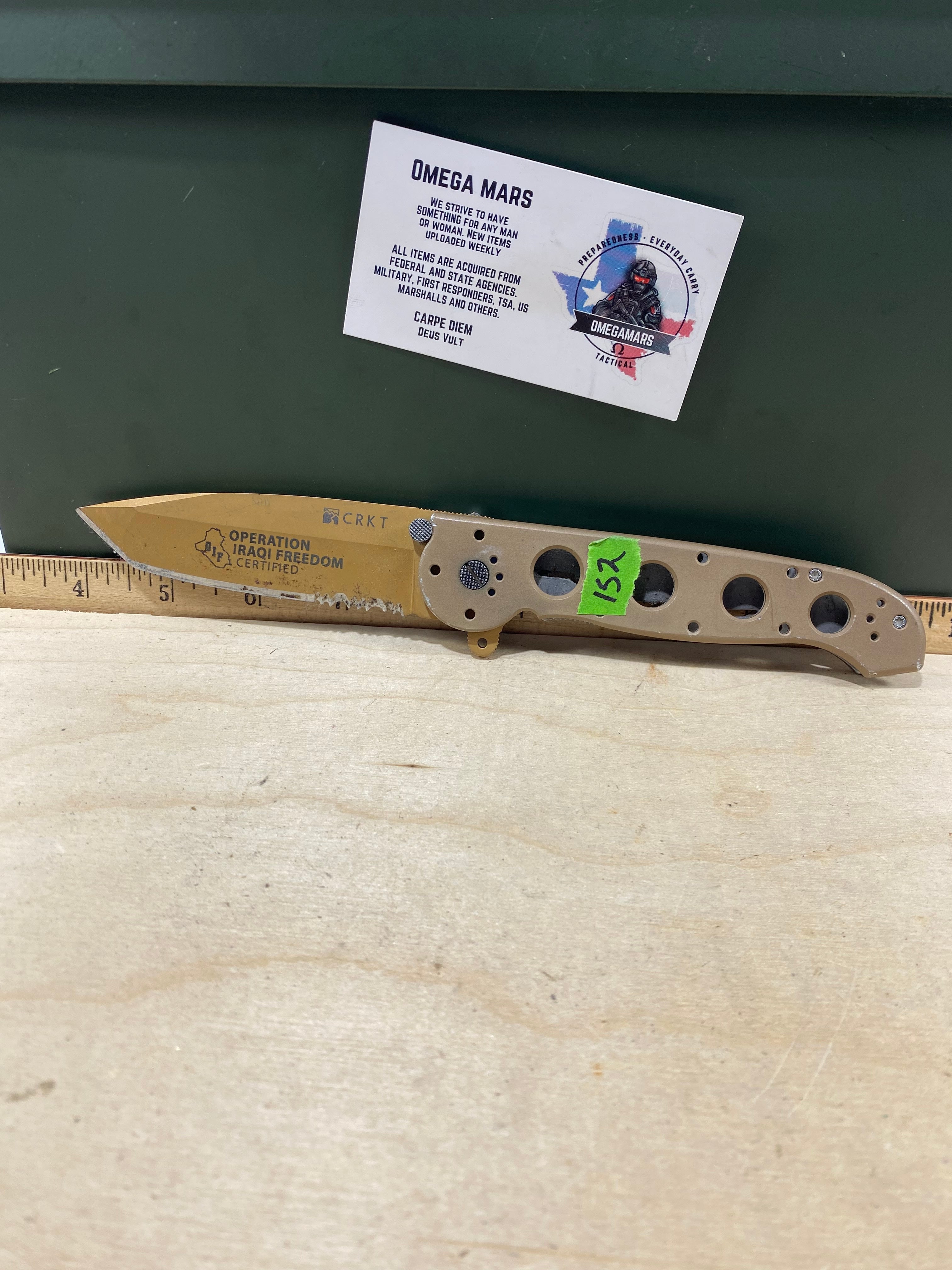CRKT M16-14D #152. Light usage. Dirty.