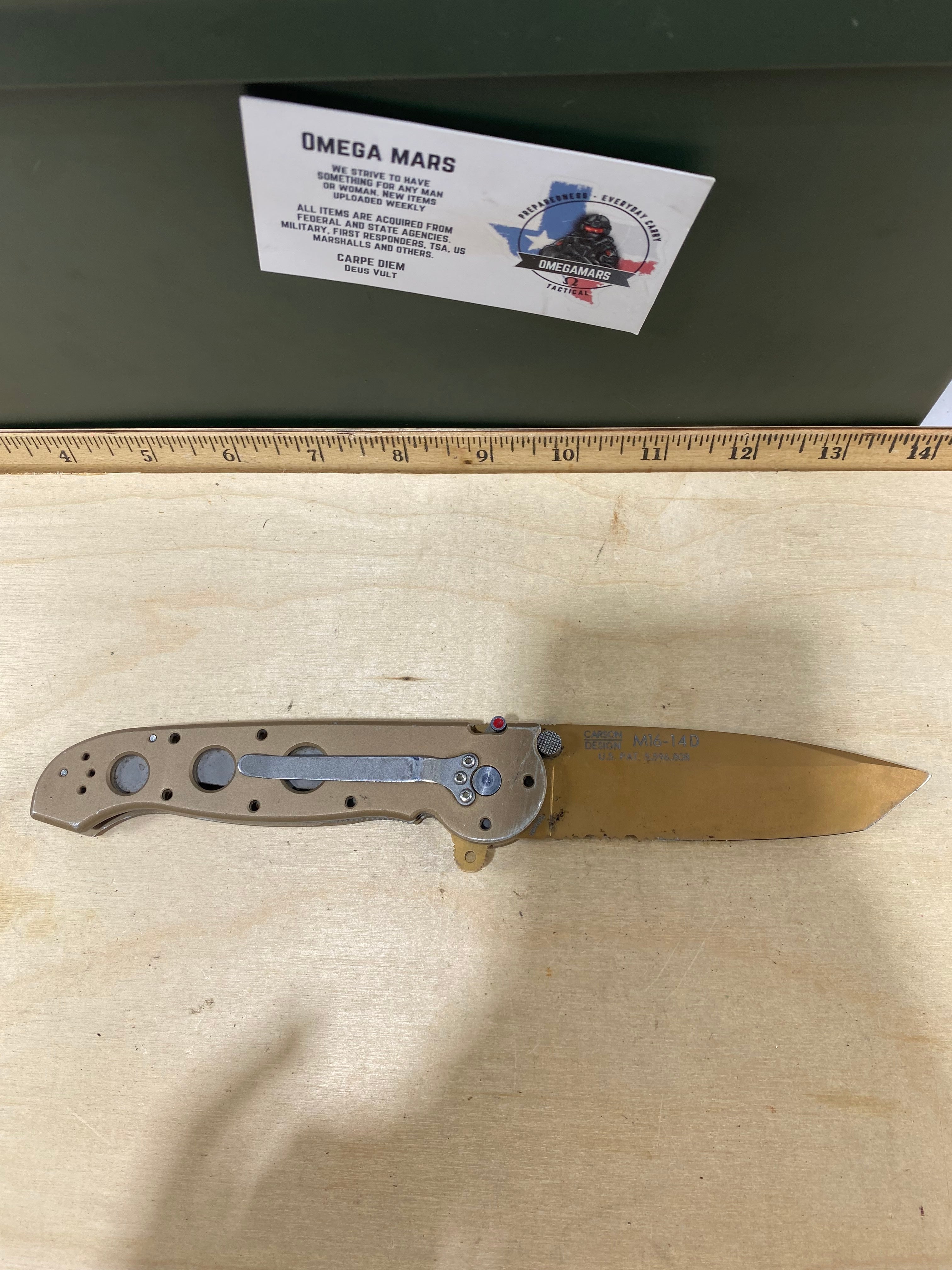 CRKT M16-14D #152. Light usage. Dirty.