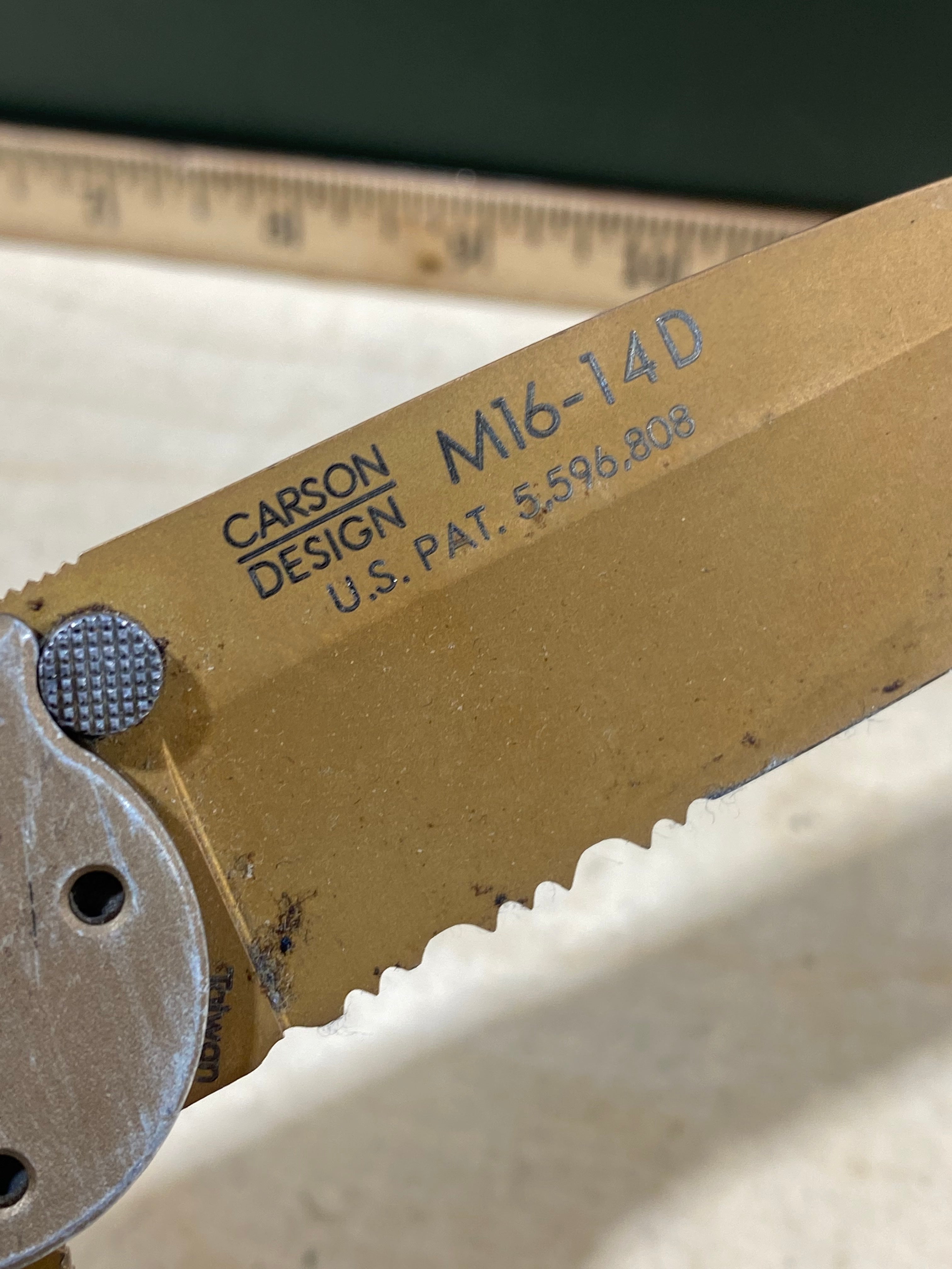 CRKT M16-14D #152. Light usage. Dirty.