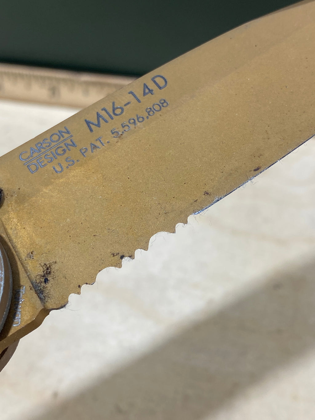 CRKT M16-14D #152. Light usage. Dirty.