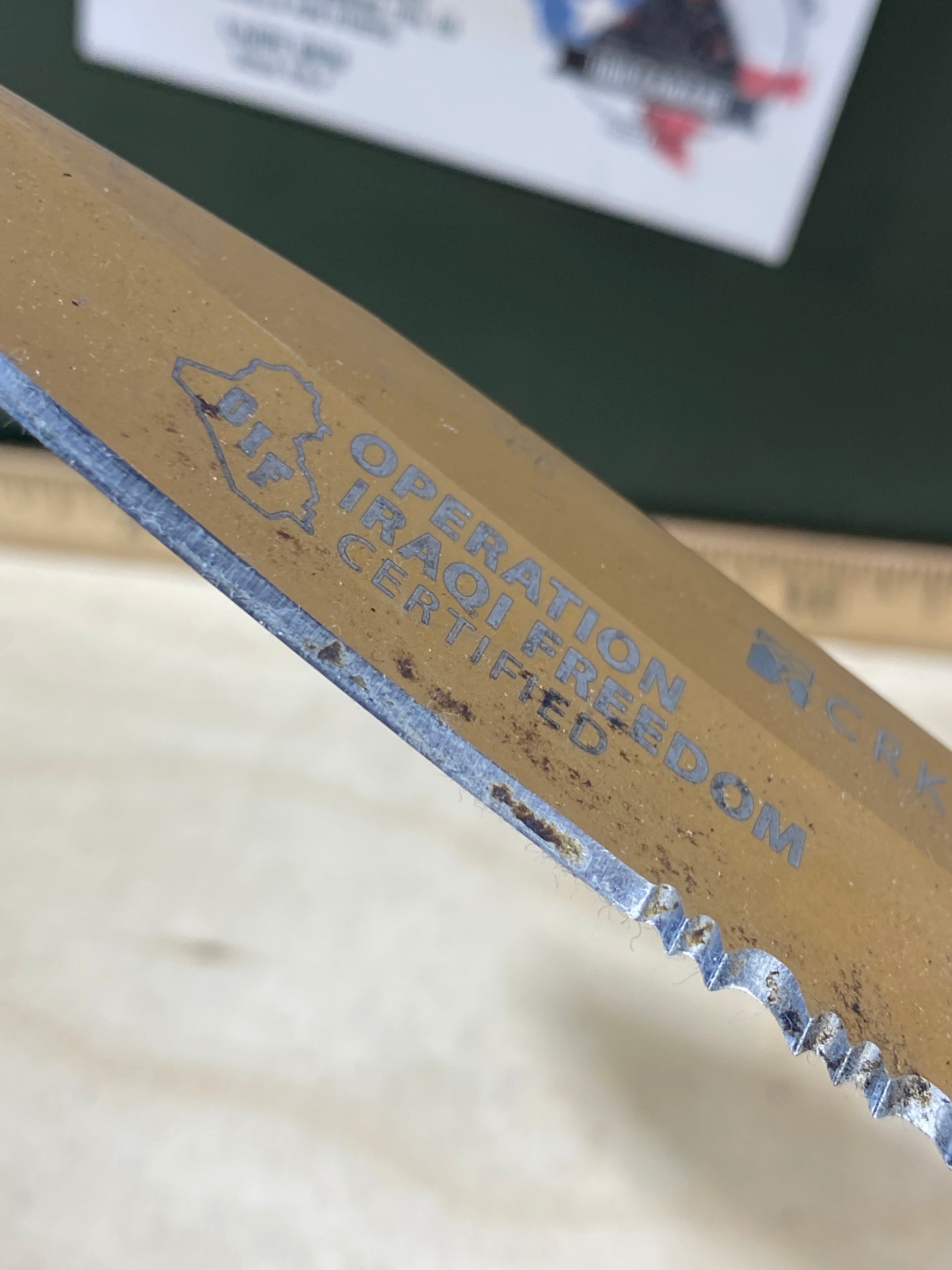 CRKT M16-14D #152. Light usage. Dirty.