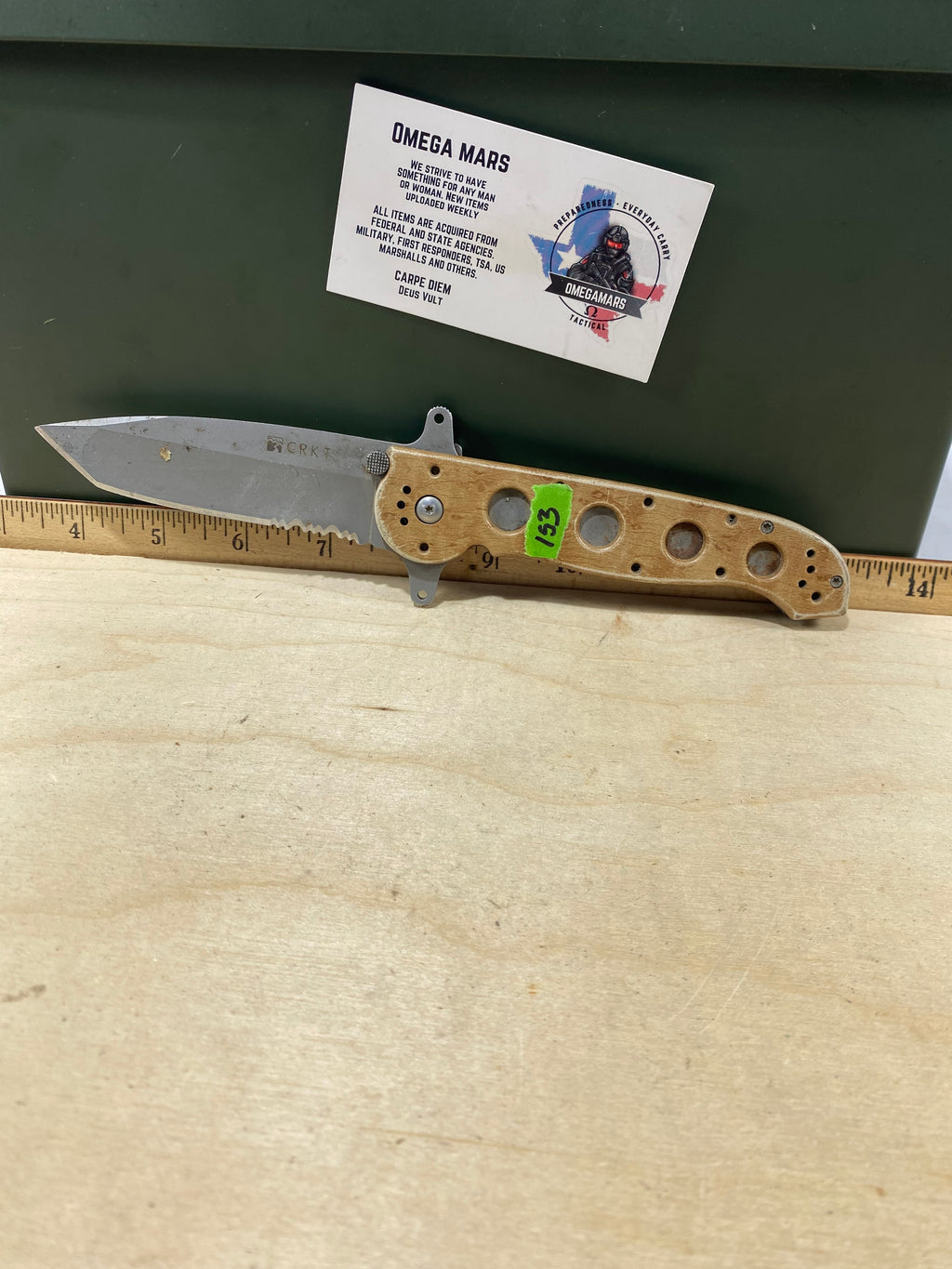 CRKT M16-14ZSF #153. Light usage. Dirty.