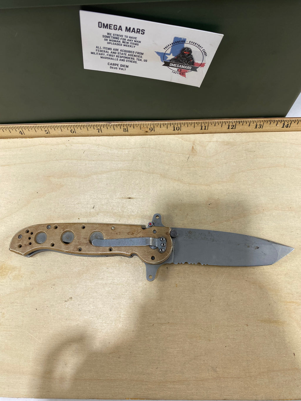 CRKT M16-14ZSF #153. Light usage. Dirty.