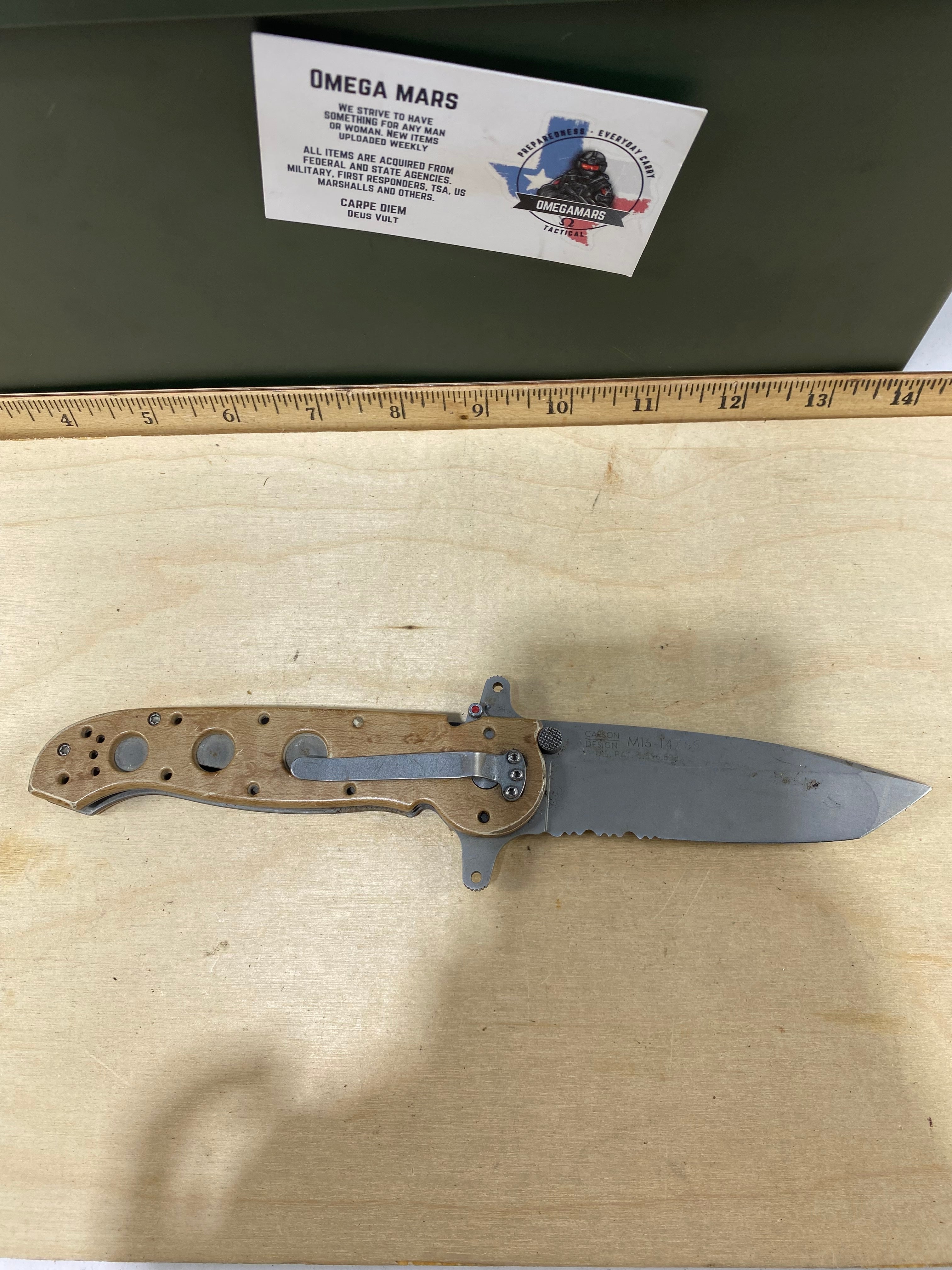 CRKT M16-14ZSF #153. Light usage. Dirty.