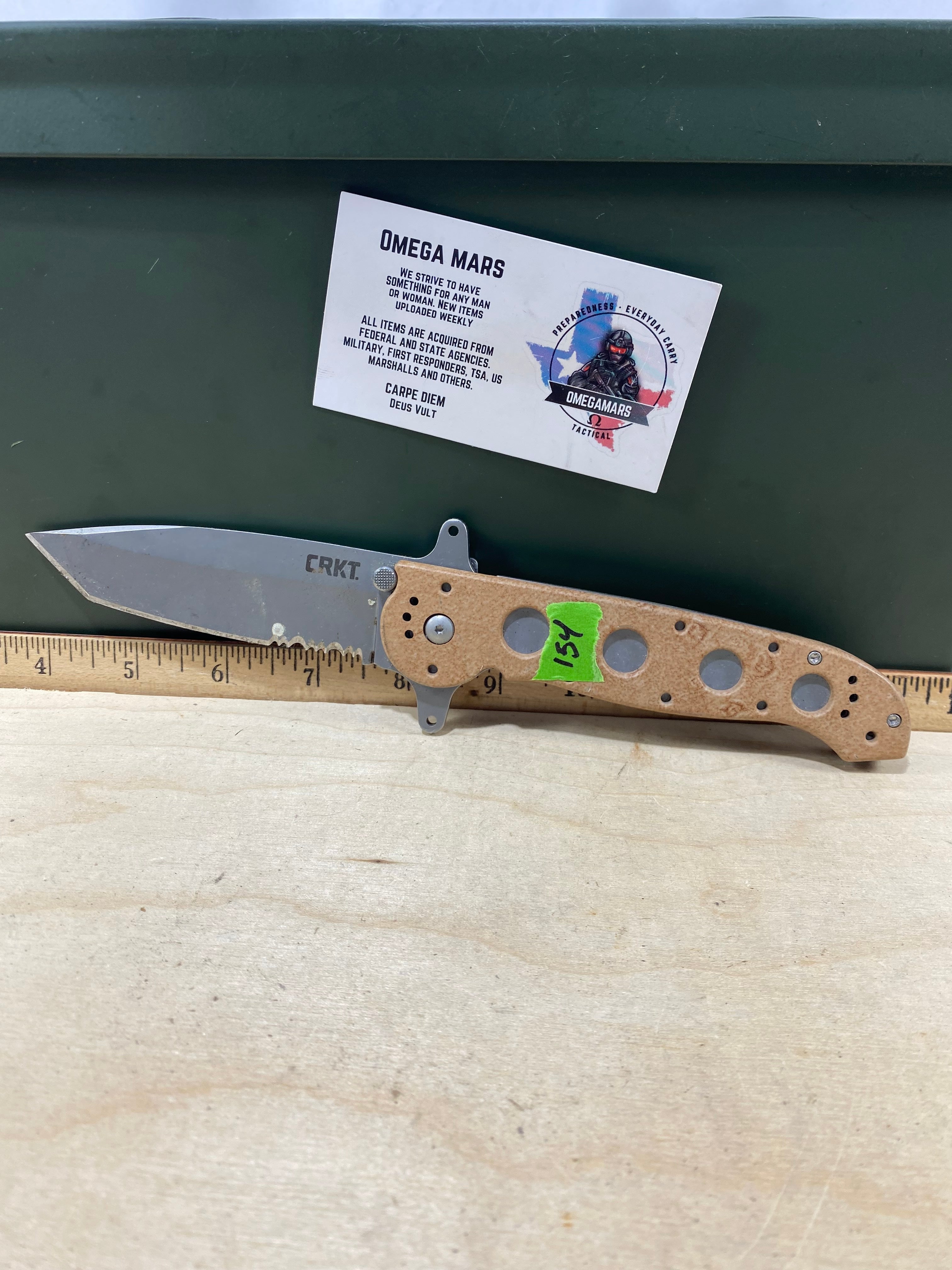 CRKT M16-14ZSF #154. Light usage. Dirty.