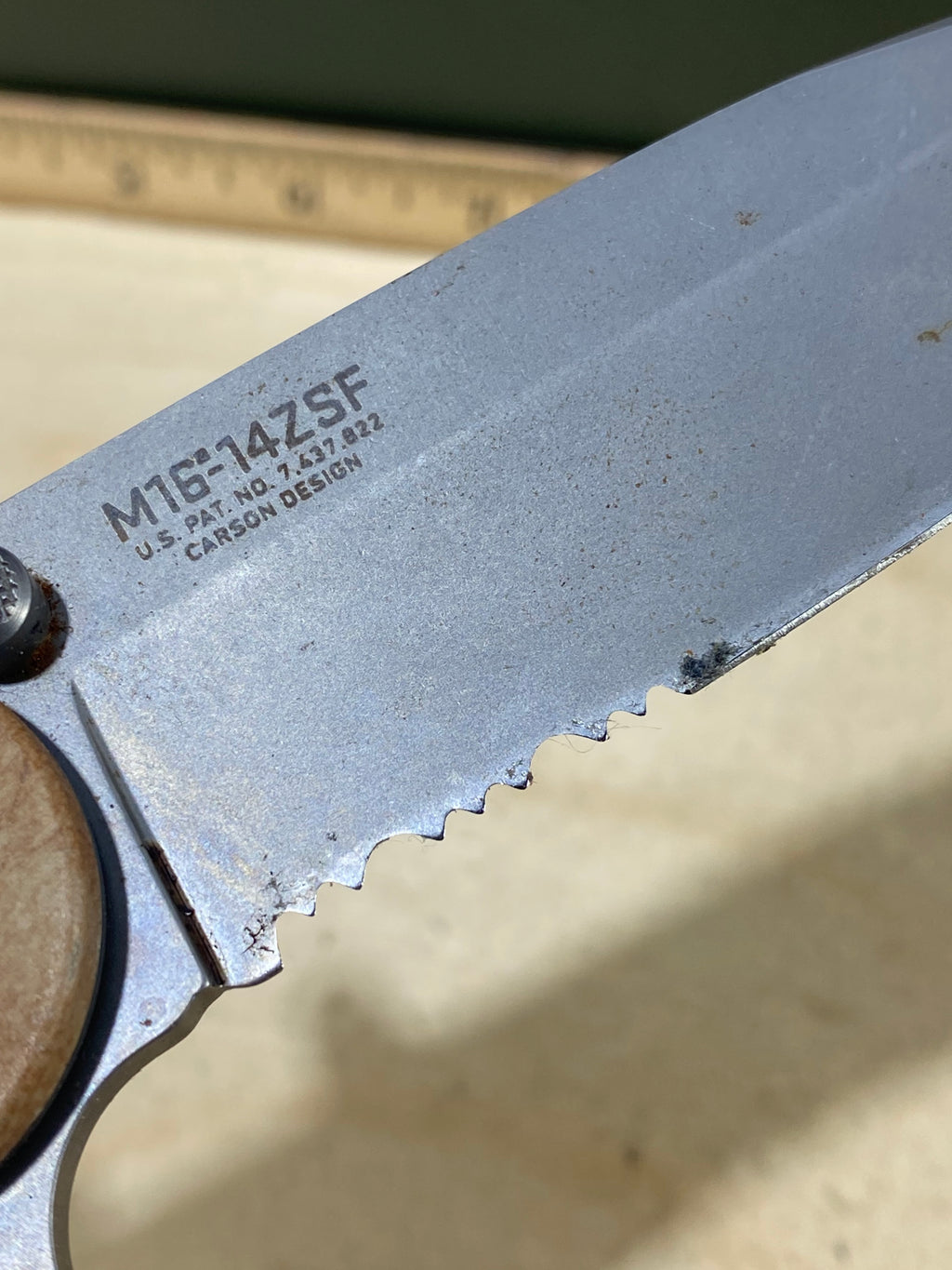CRKT M16-14ZSF #154. Light usage. Dirty.