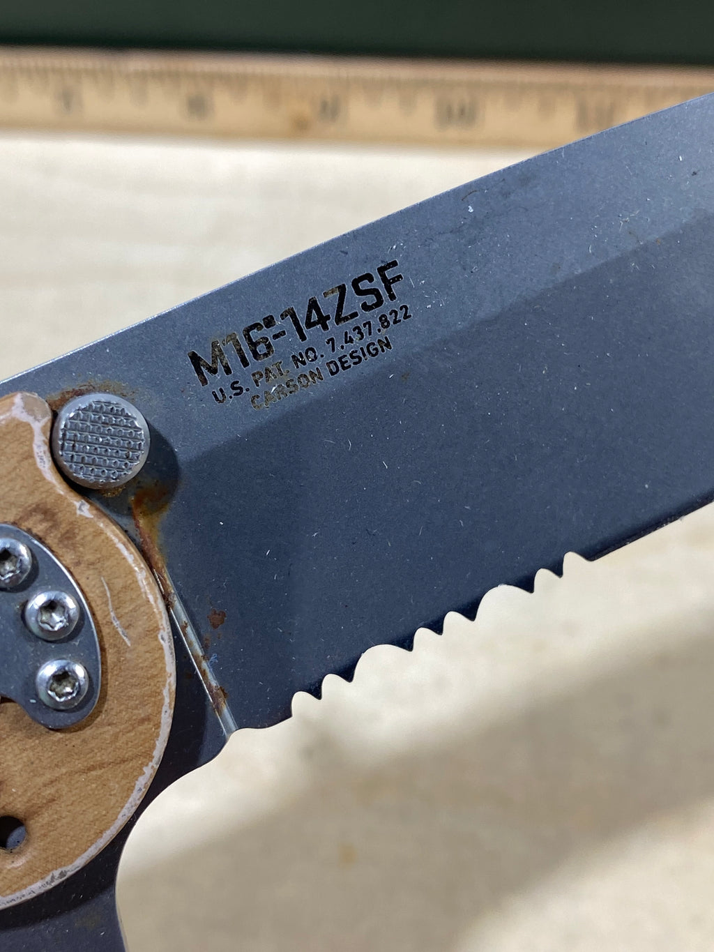 CRKT M16-14ZSF #155. Light usage. Dirty.