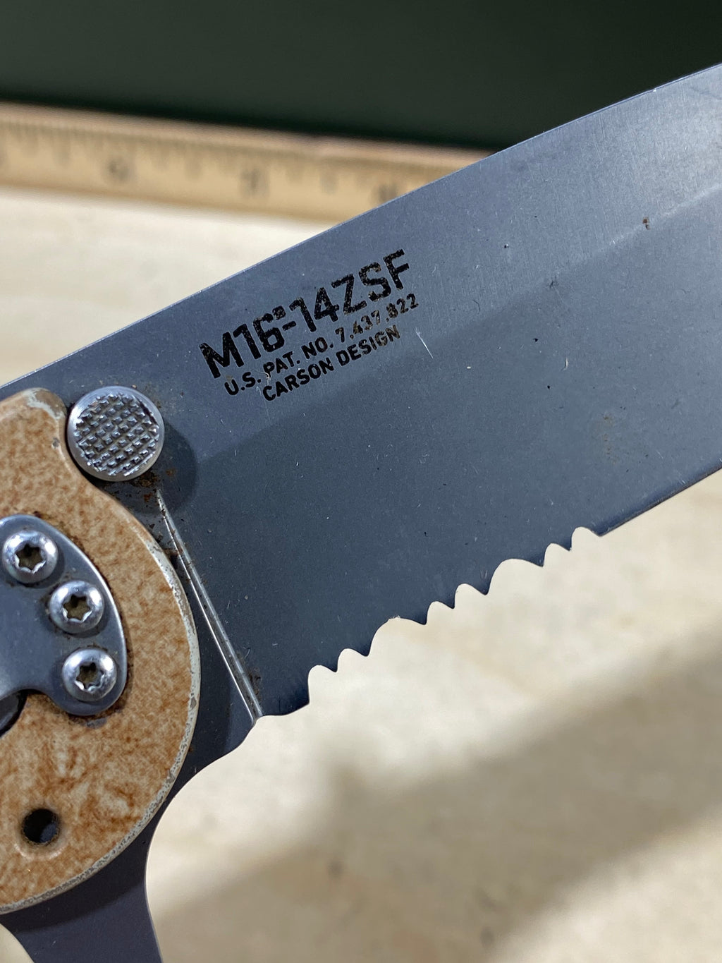 CRKT M16-14ZSF #156. Light usage. Tip Broken