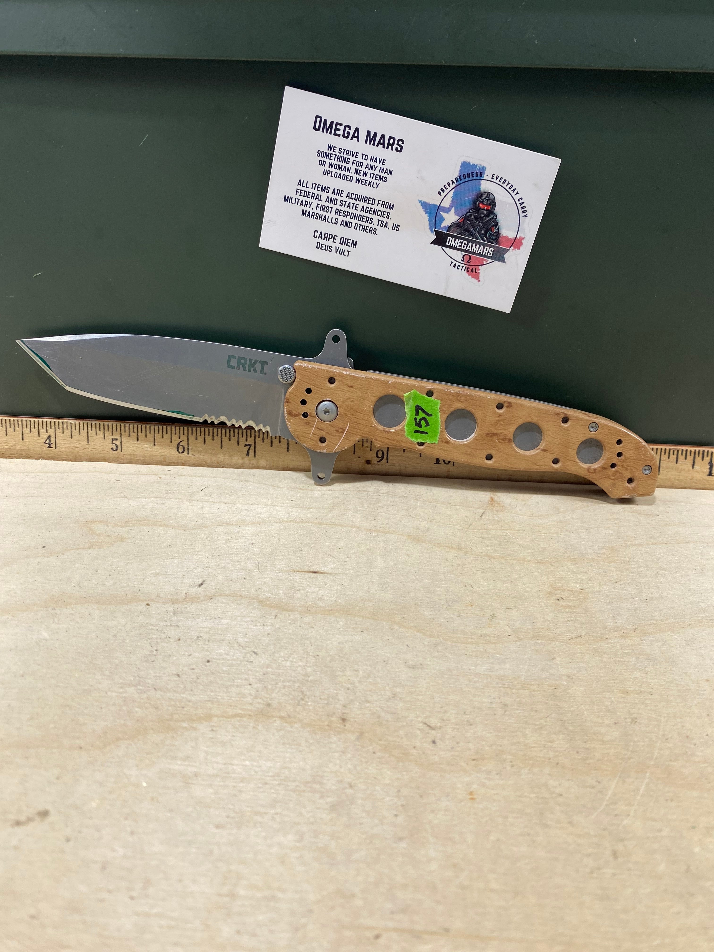 CRKT M16-14ZSF #157. Light usage. Dirty. Resharpened.