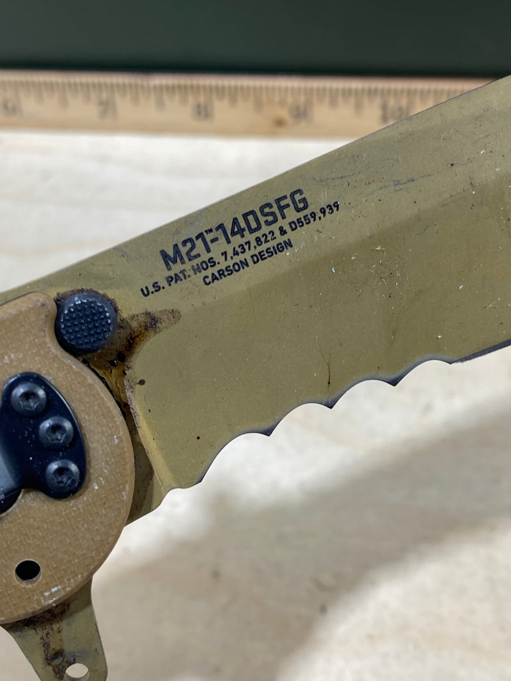 CRKT M21-14DSFG #159. Light usage. Dirty.