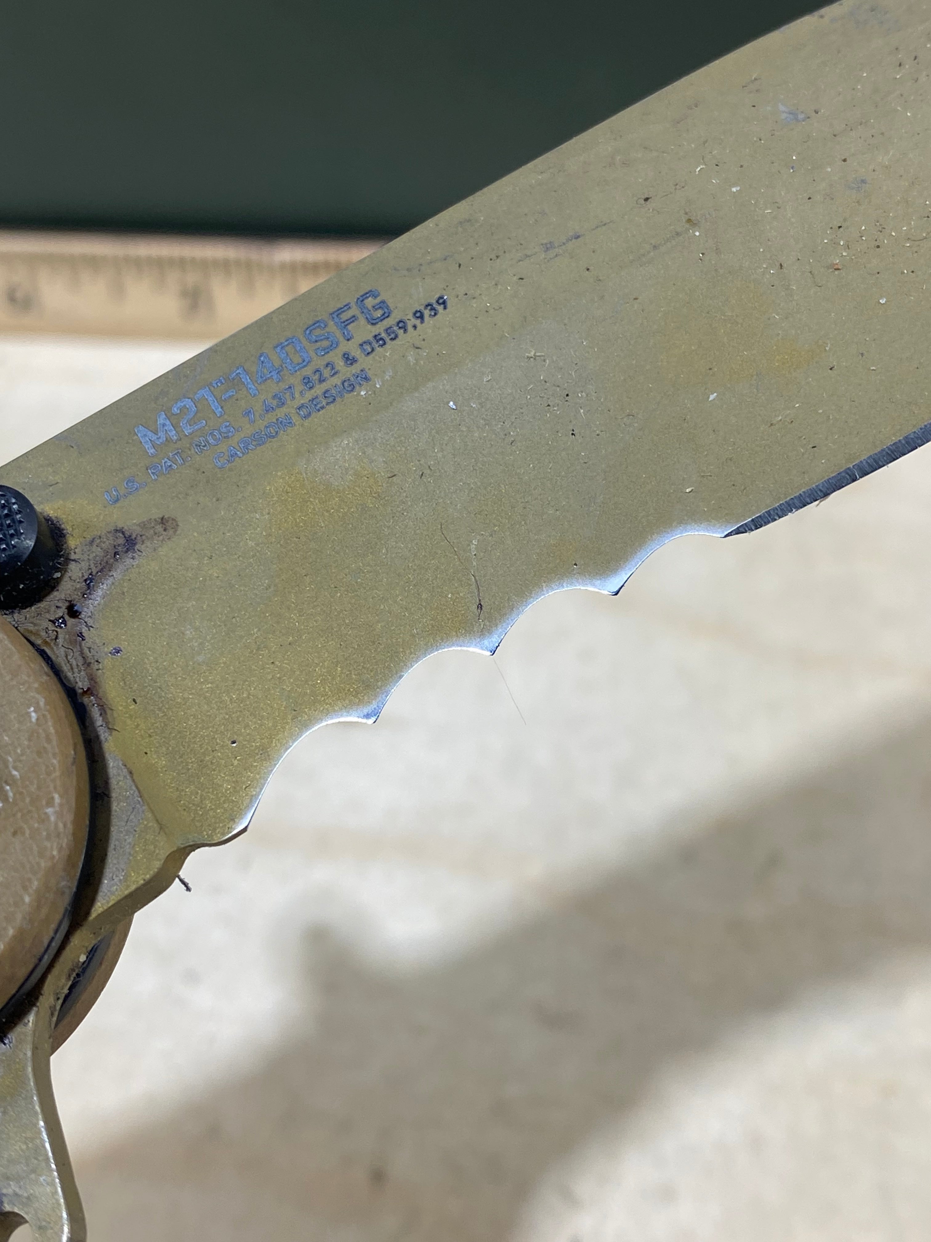 CRKT M21-14DSFG #159. Light usage. Dirty.