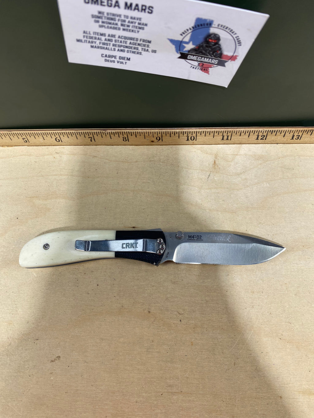 CRKT M4-02 #-3. Light usage. Chip on blade. Discontinued