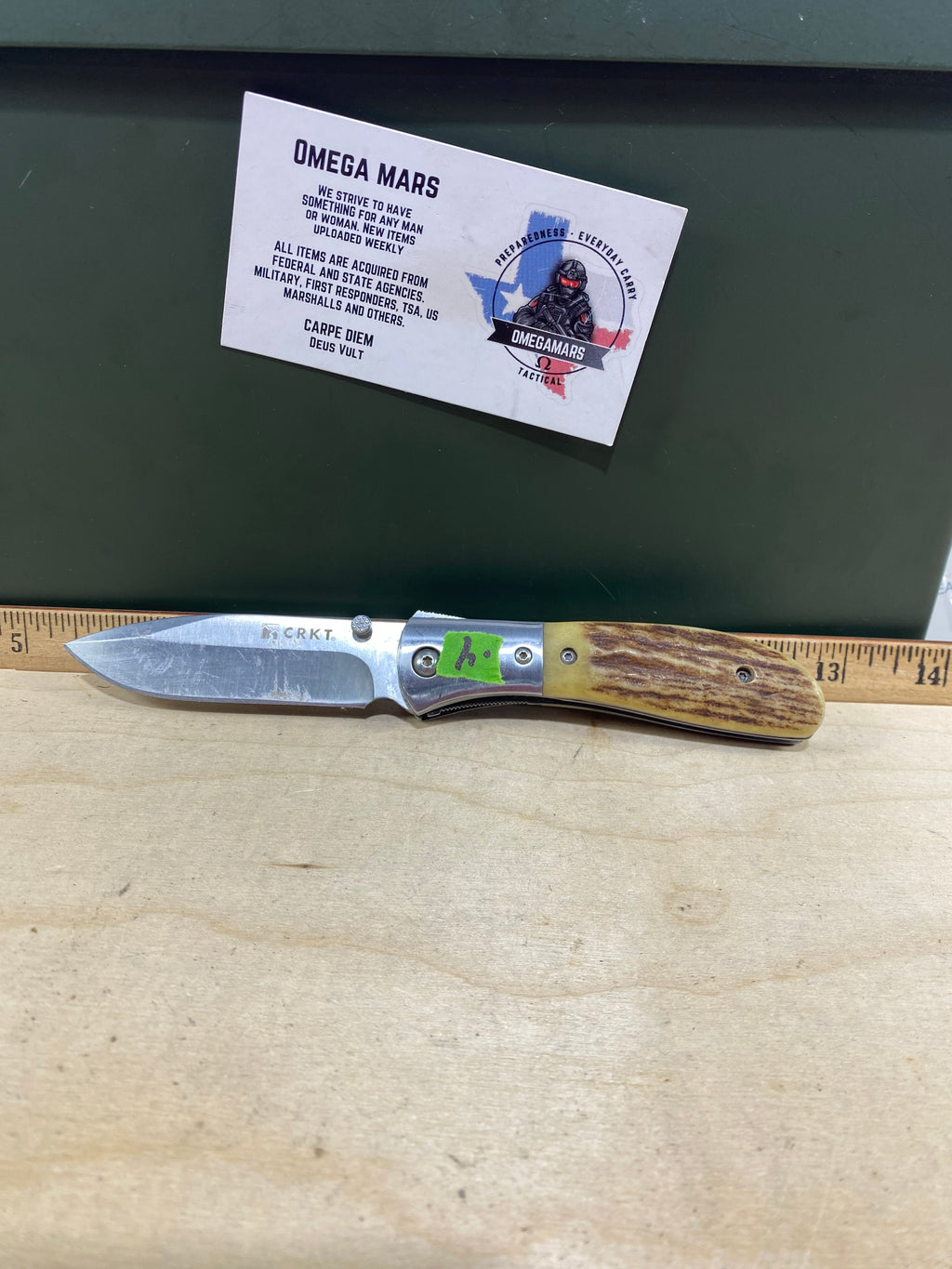 CRKT M4-02S #-4. Light usage. Resharpened.  Discontinued.