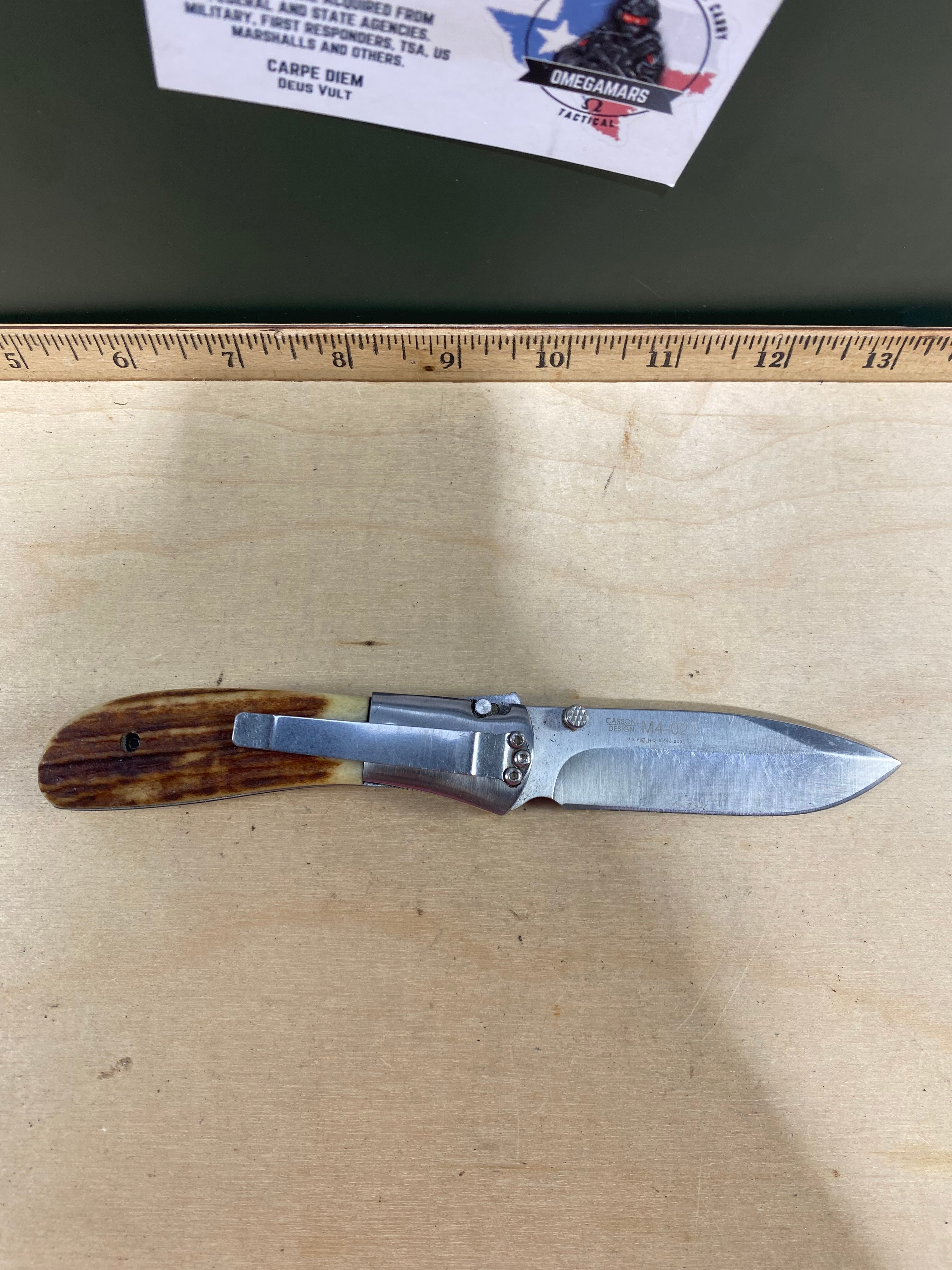 CRKT M4-02S #-4. Light usage. Resharpened.  Discontinued.