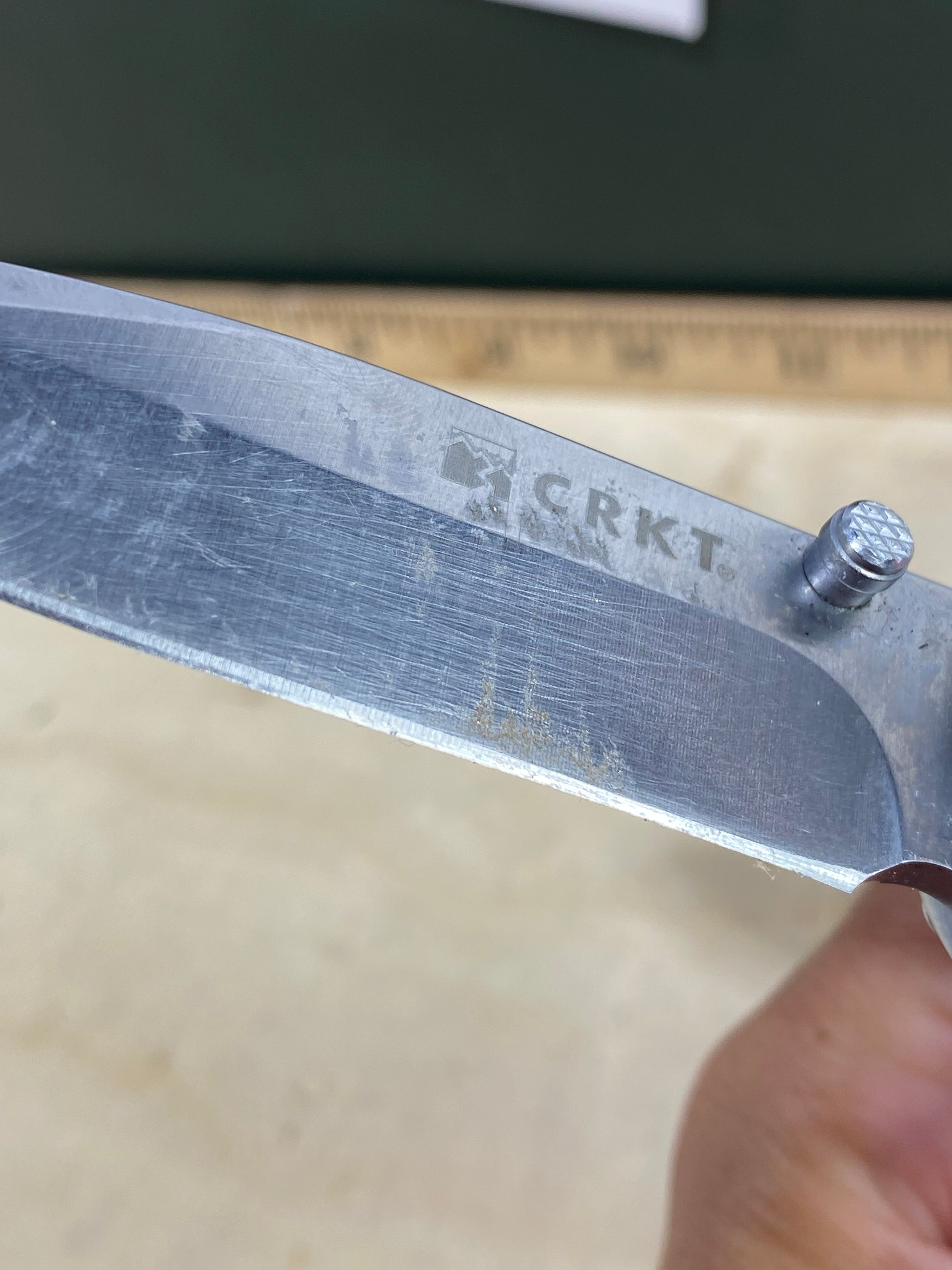 CRKT M4-02S #-4. Light usage. Resharpened.  Discontinued.
