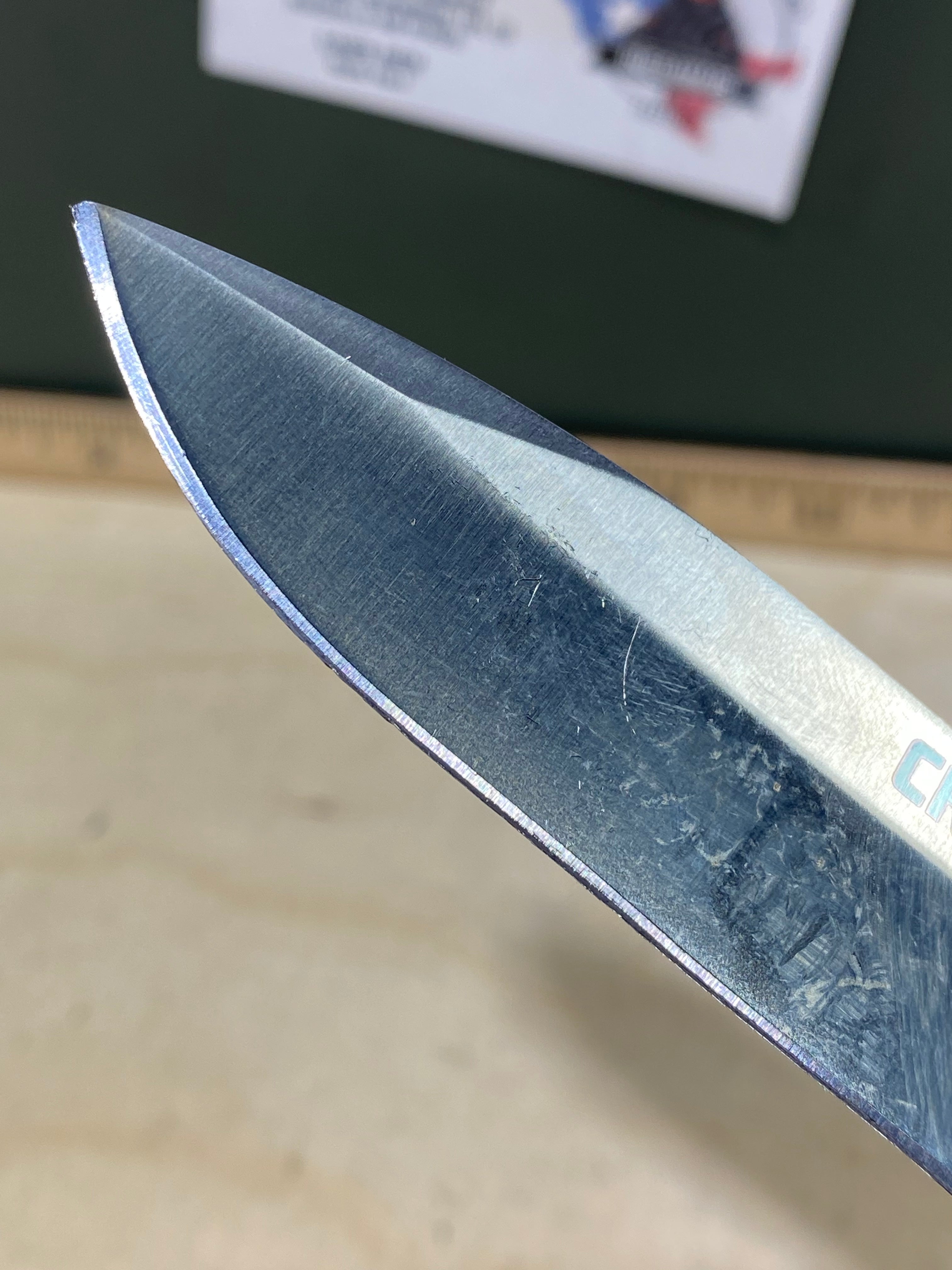 CRKT M4-02W #-6. Light usage. Chips on blade. Discontinued