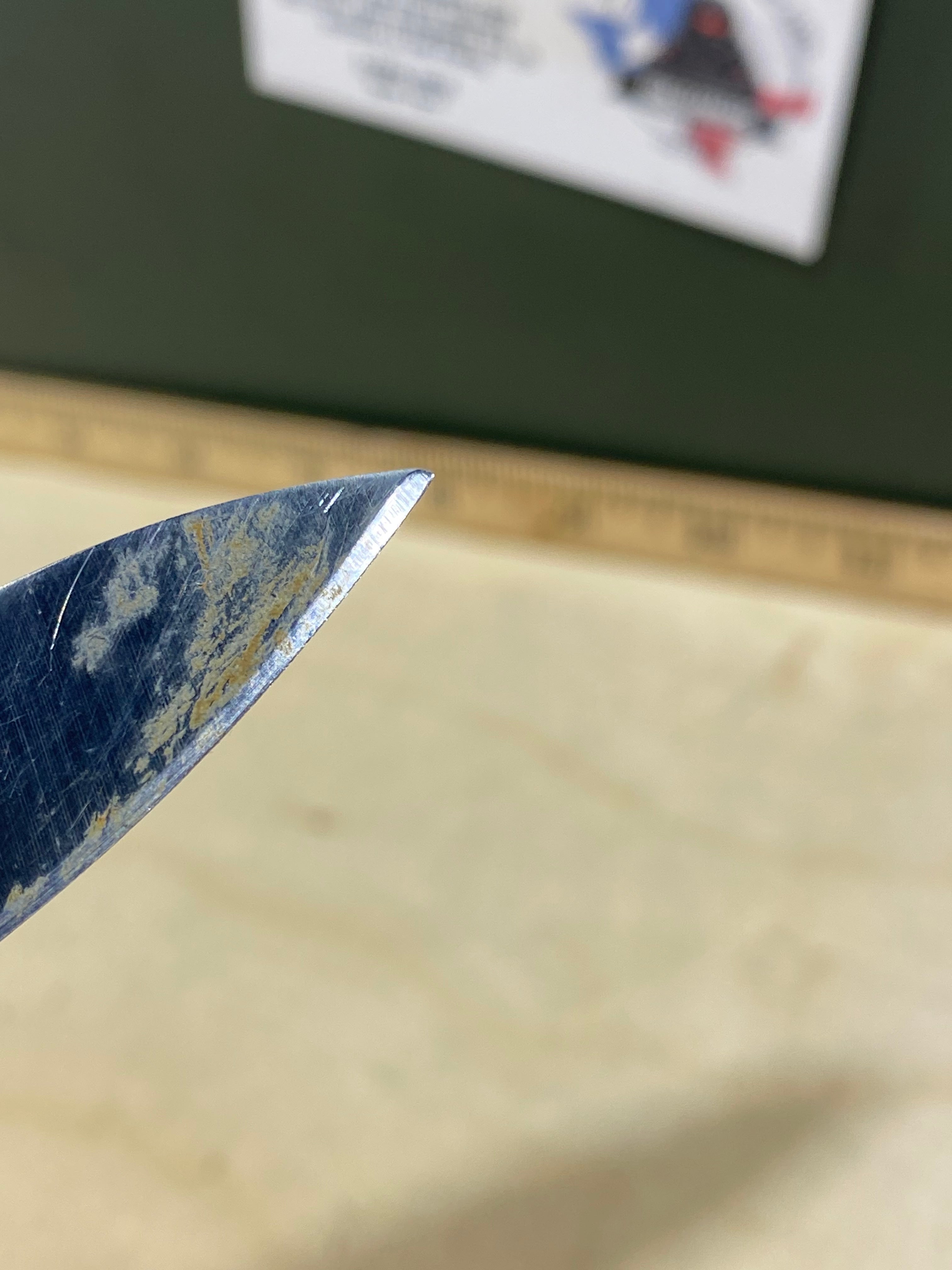 CRKT 7255Z Lake lll #-9. Light usage. Dirty. Resharpened. Discontinued.