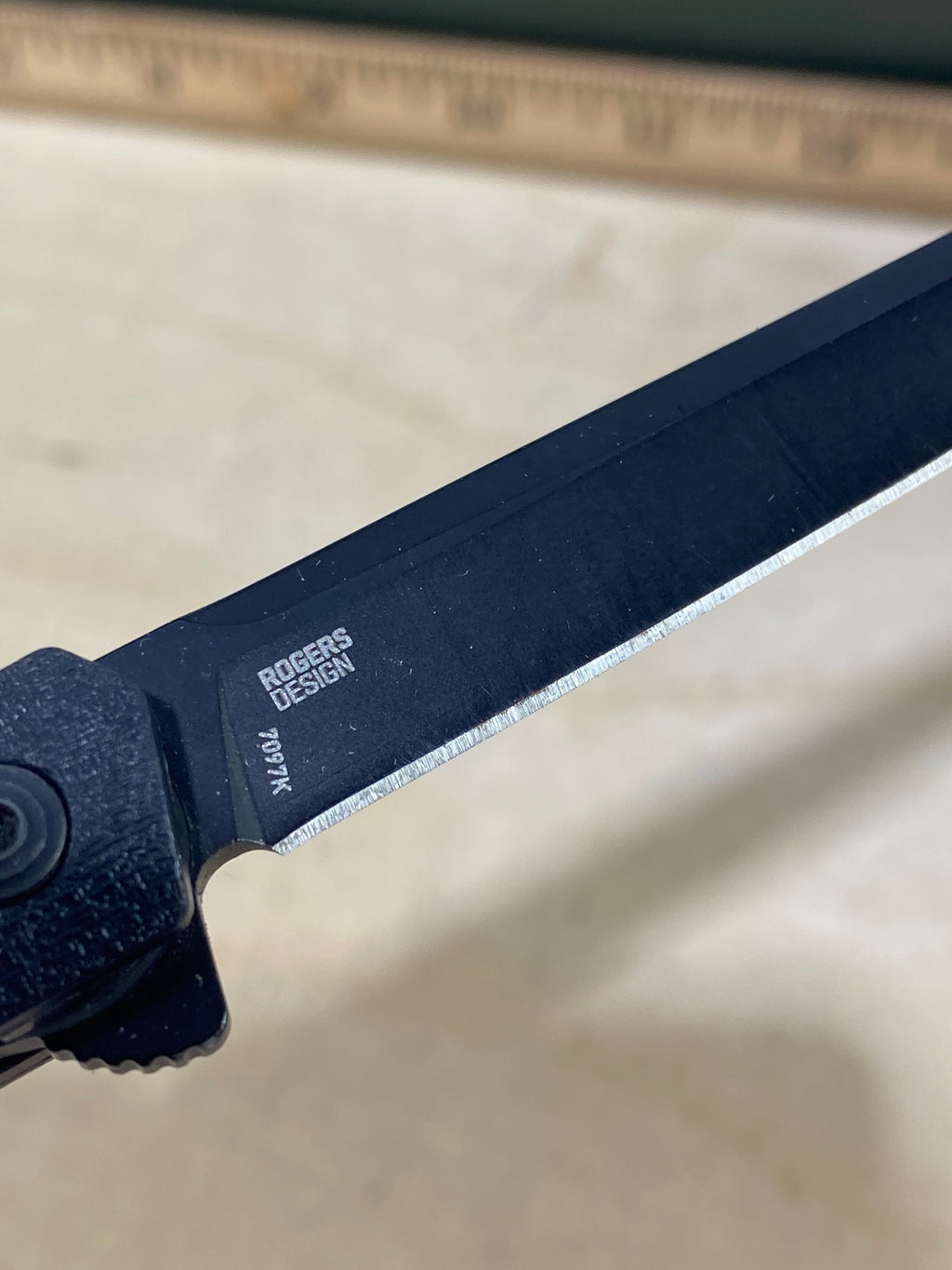 CRKT 7097K #-13. Light usage. Chip on blade