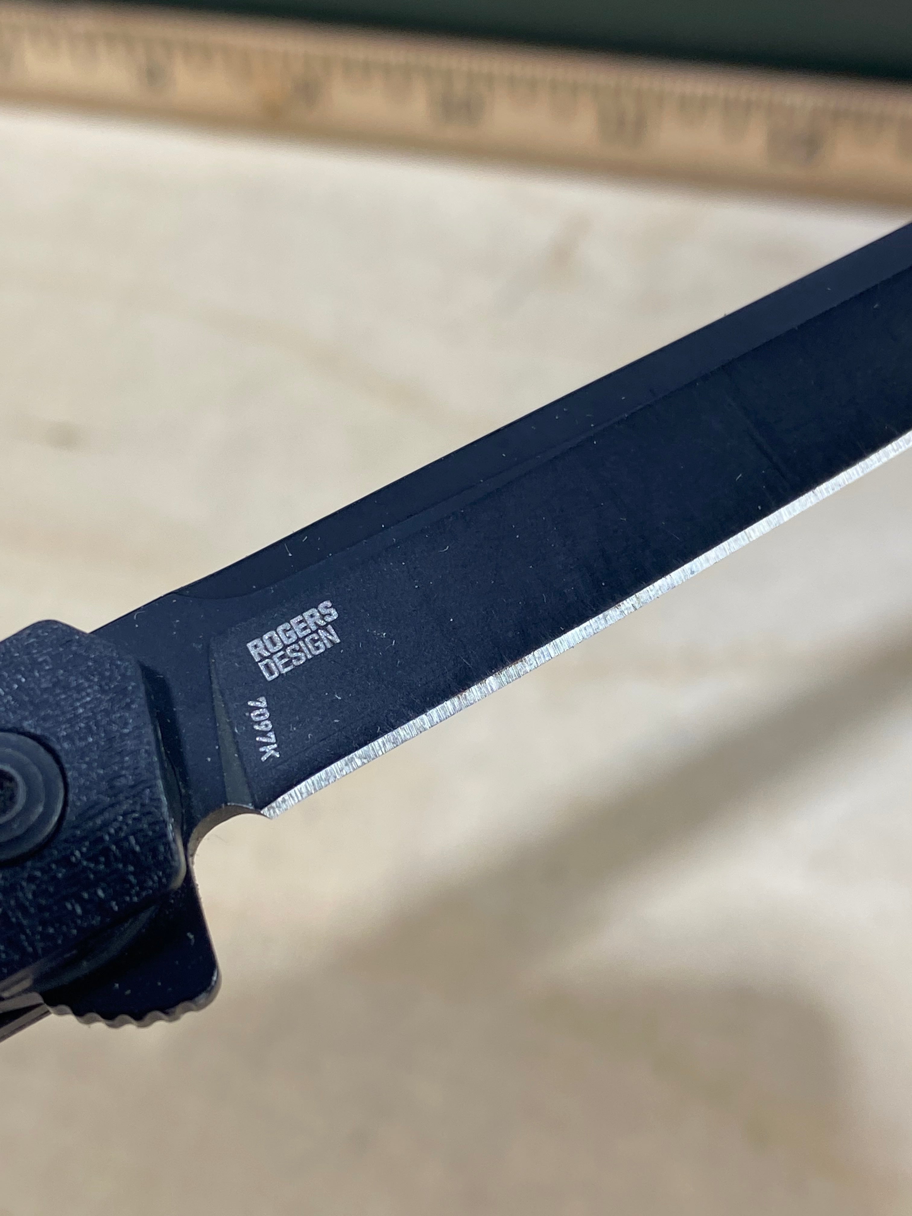 CRKT 7097K #-13. Light usage. Chip on blade