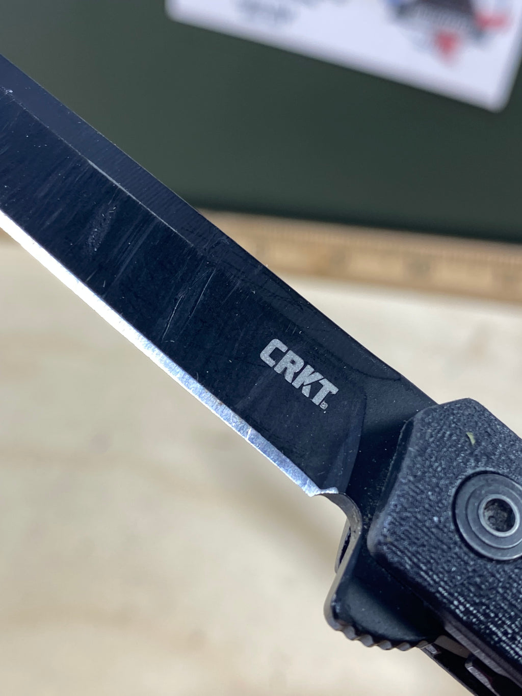CRKT 7097K #-13. Light usage. Chip on blade
