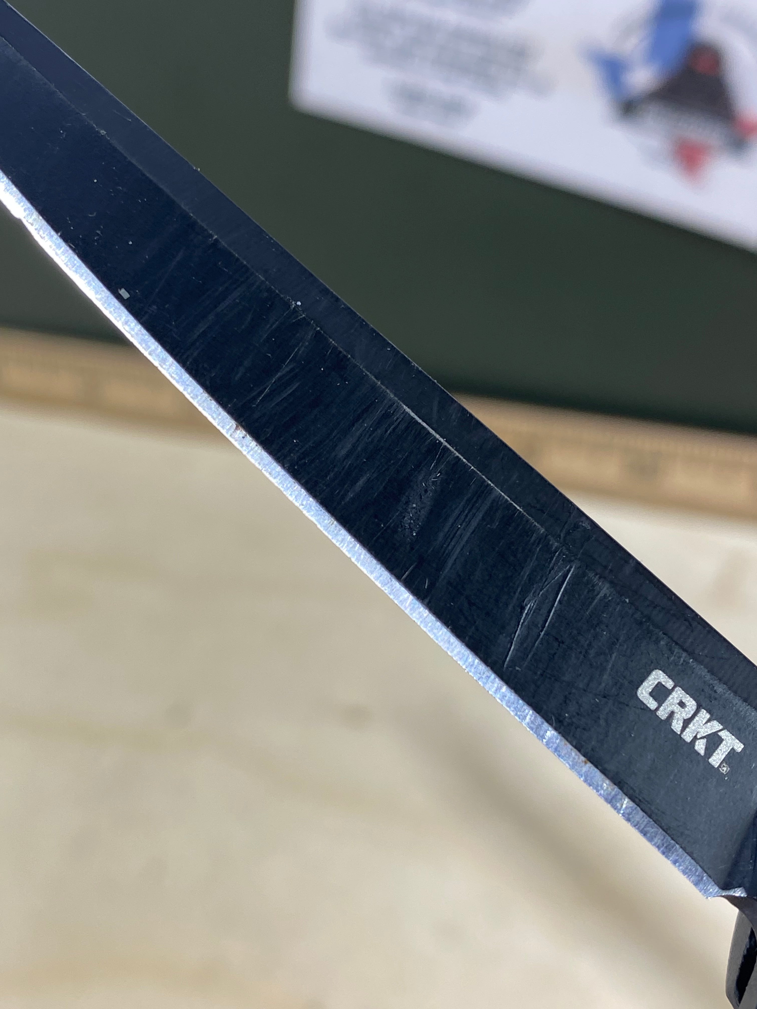 CRKT 7097K #-13. Light usage. Chip on blade