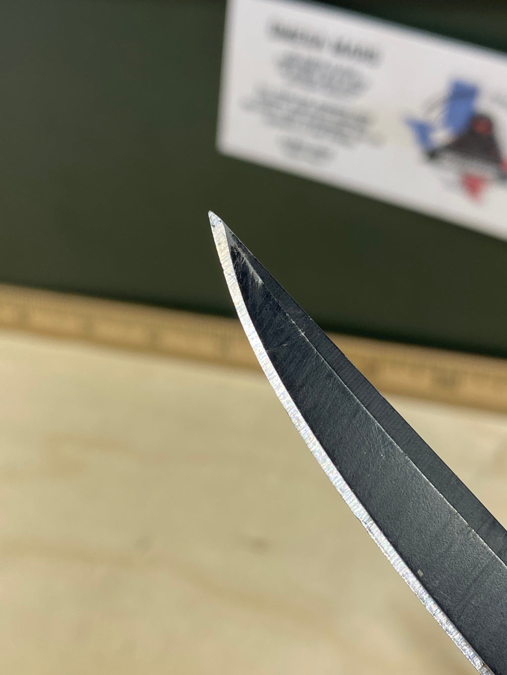 CRKT 7097K #-13. Light usage. Chip on blade