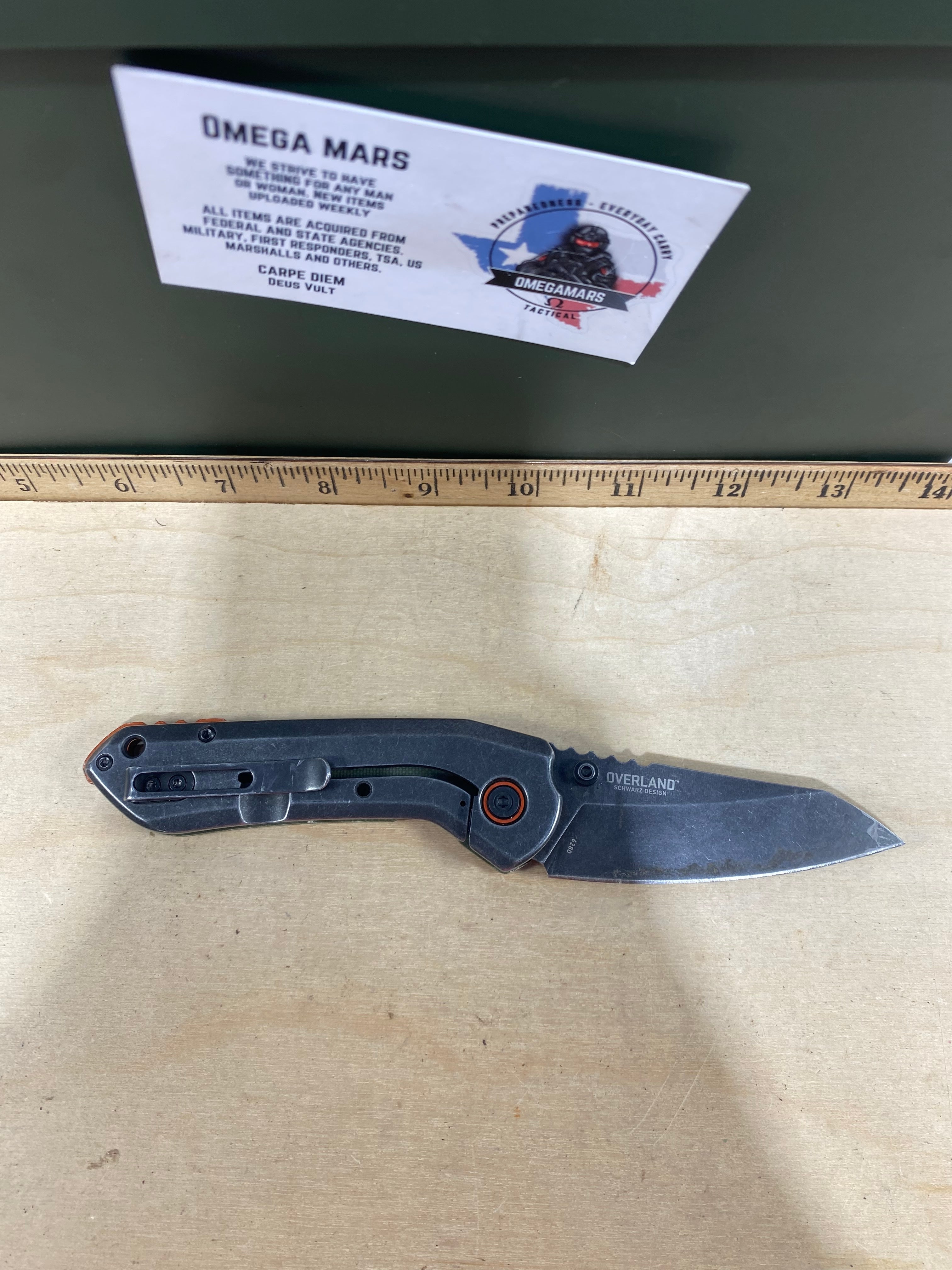 CRKT 6280 Overland #-24. Light usage. Dirty. Chip on blade.