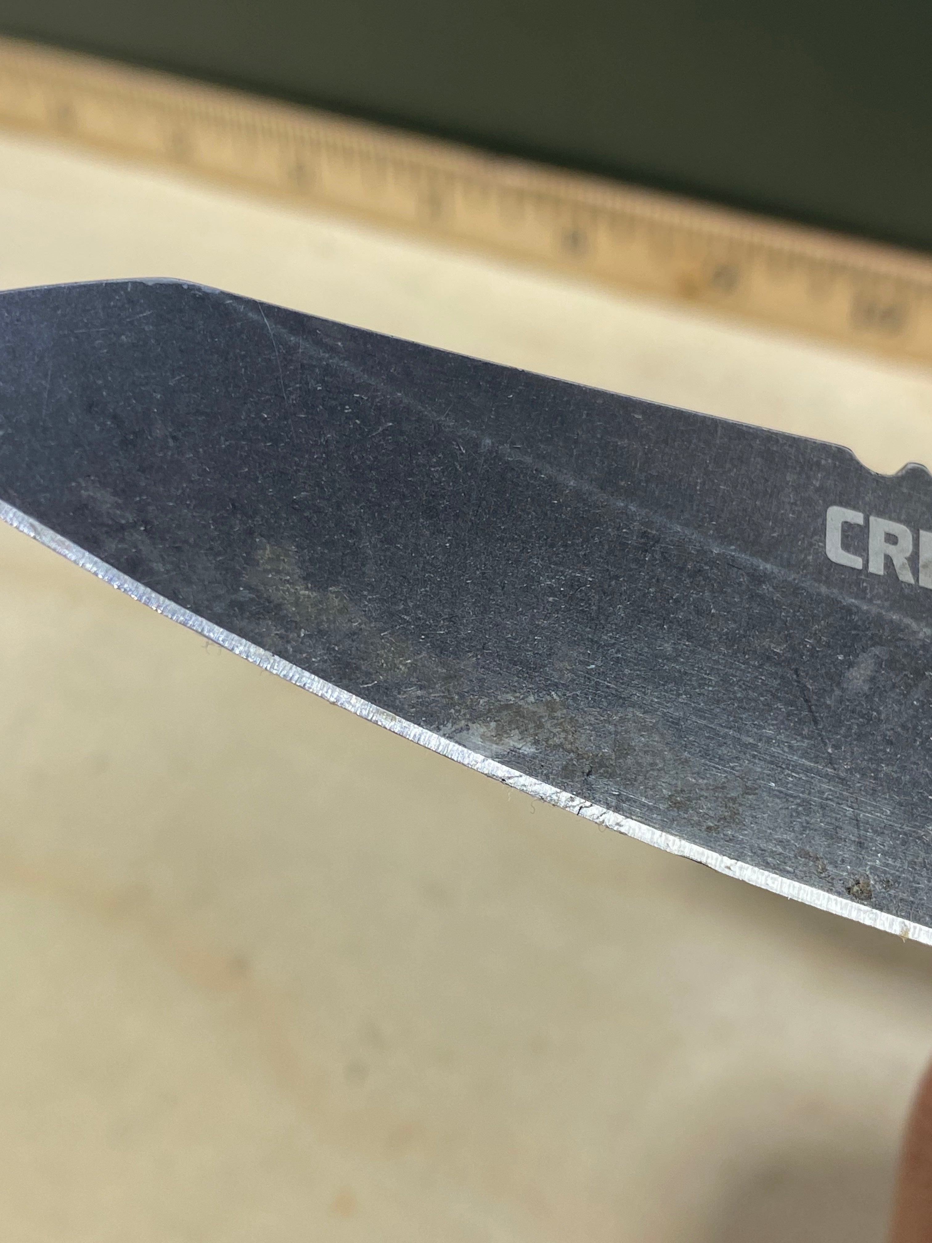 CRKT 6280 Overland #-24. Light usage. Dirty. Chip on blade.