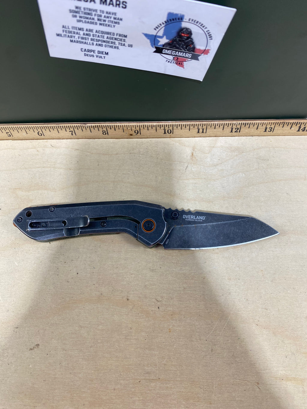 CRKT 6280 Overland #-25. Light usage. Pocket clip it's bend out.
