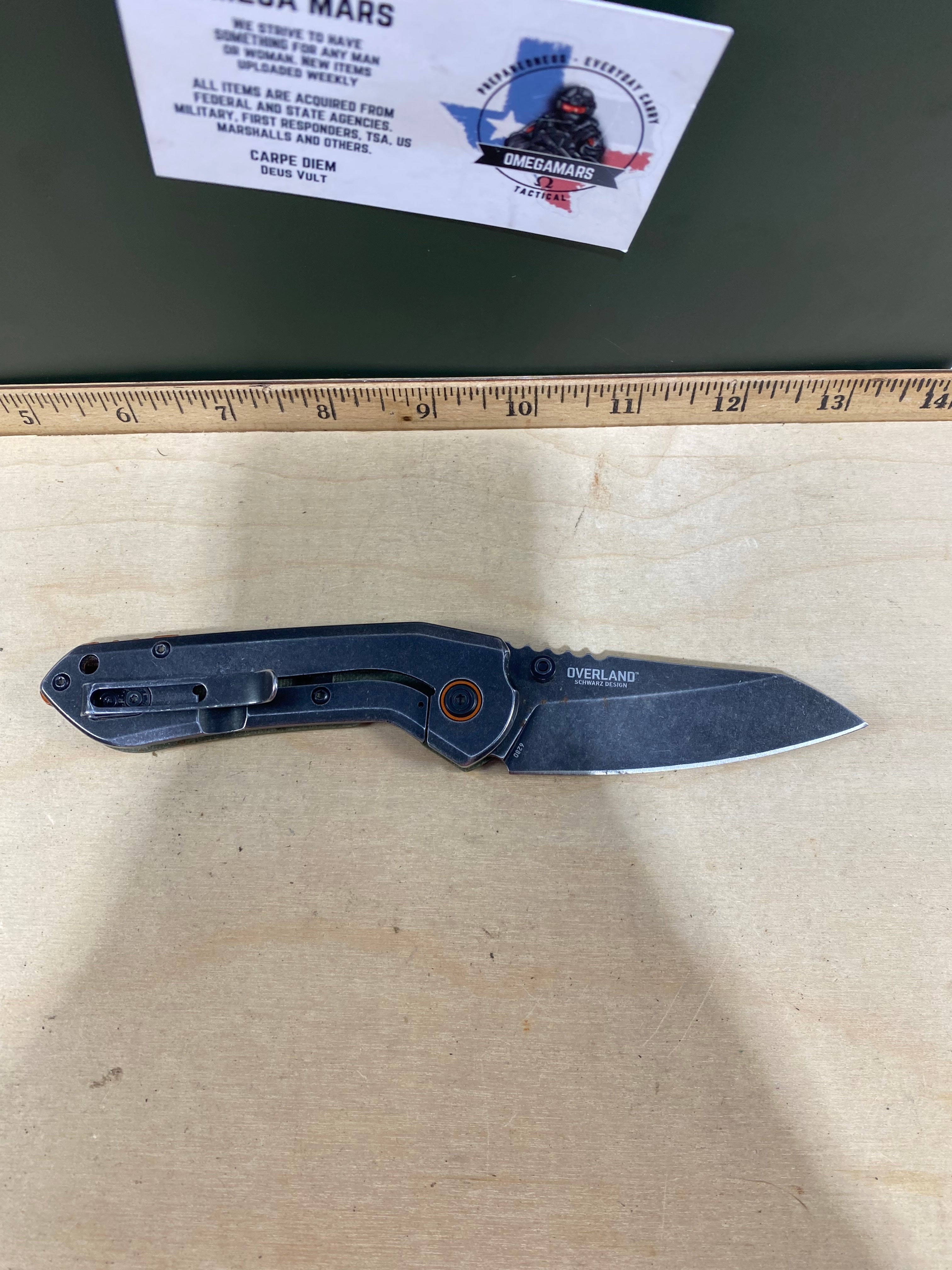 CRKT 6280 Overland #-25. Light usage. Pocket clip it's bend out.