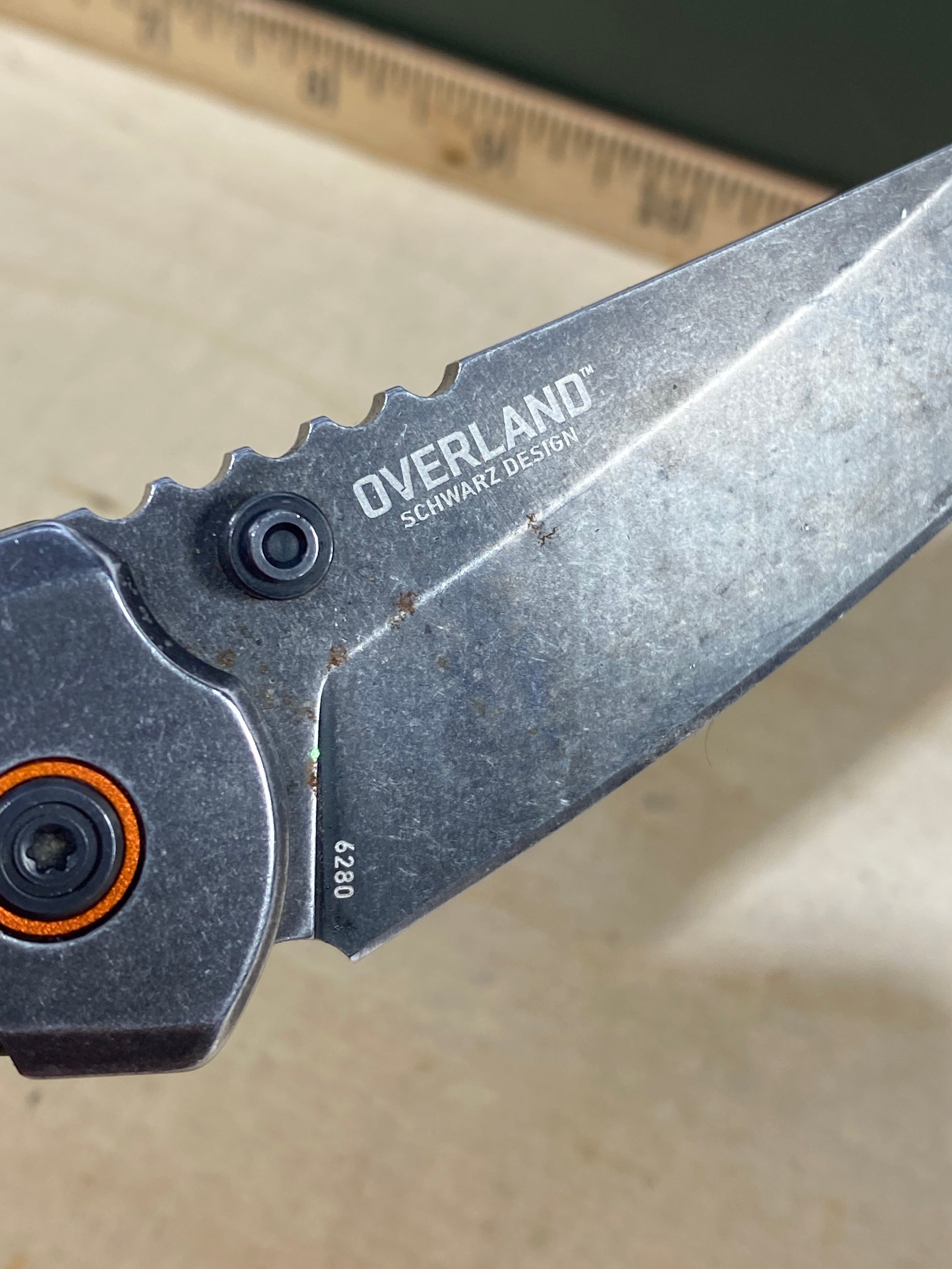 CRKT 6280 Overland #-25. Light usage. Pocket clip it's bend out.
