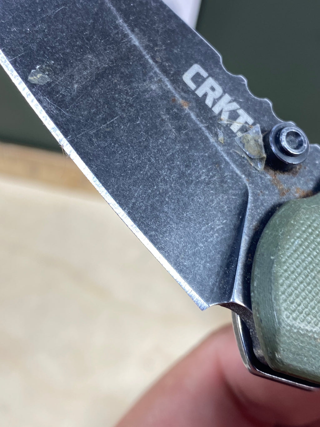 CRKT 6280 Overland #-25. Light usage. Pocket clip it's bend out.
