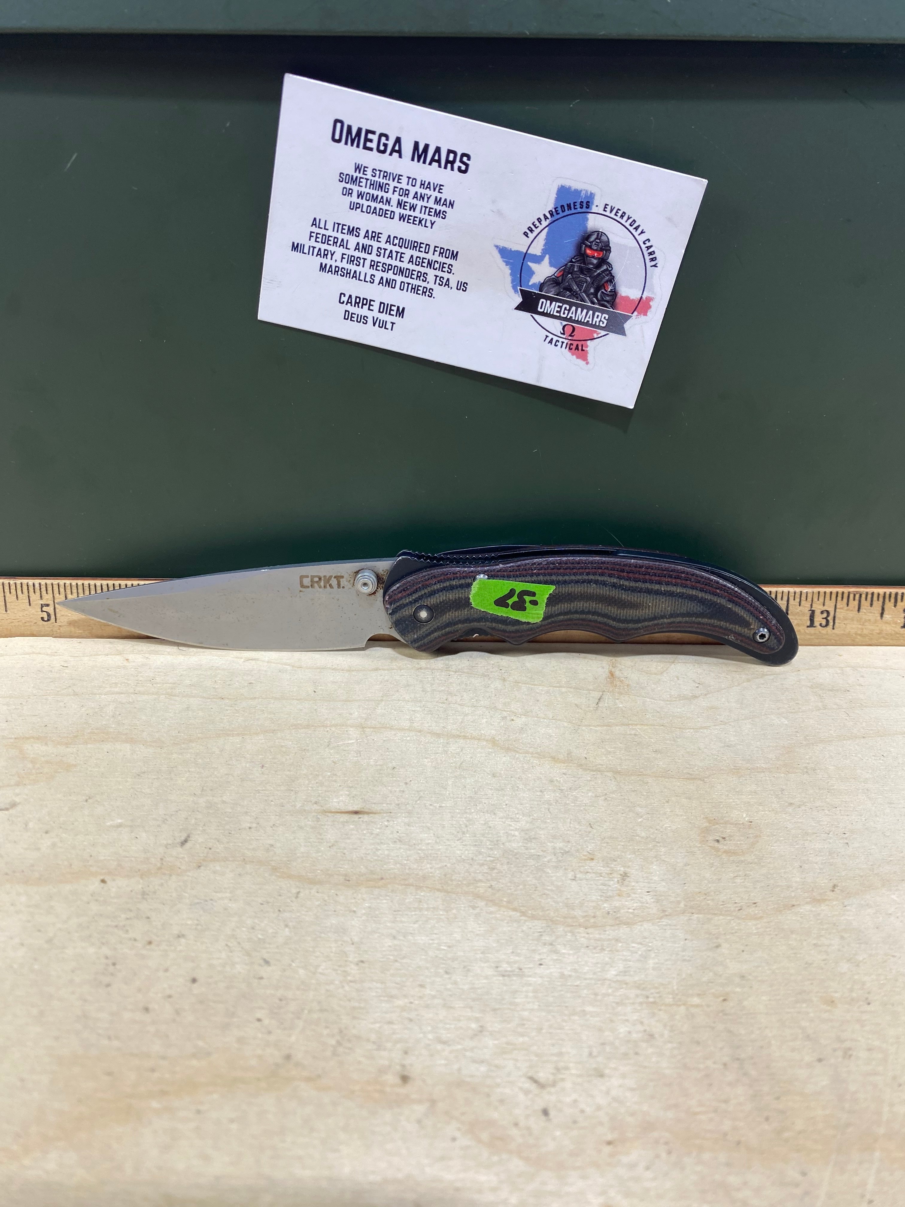 CRKT 1105 Endorser #-37. Light usage. Dirty. Chip on blade.